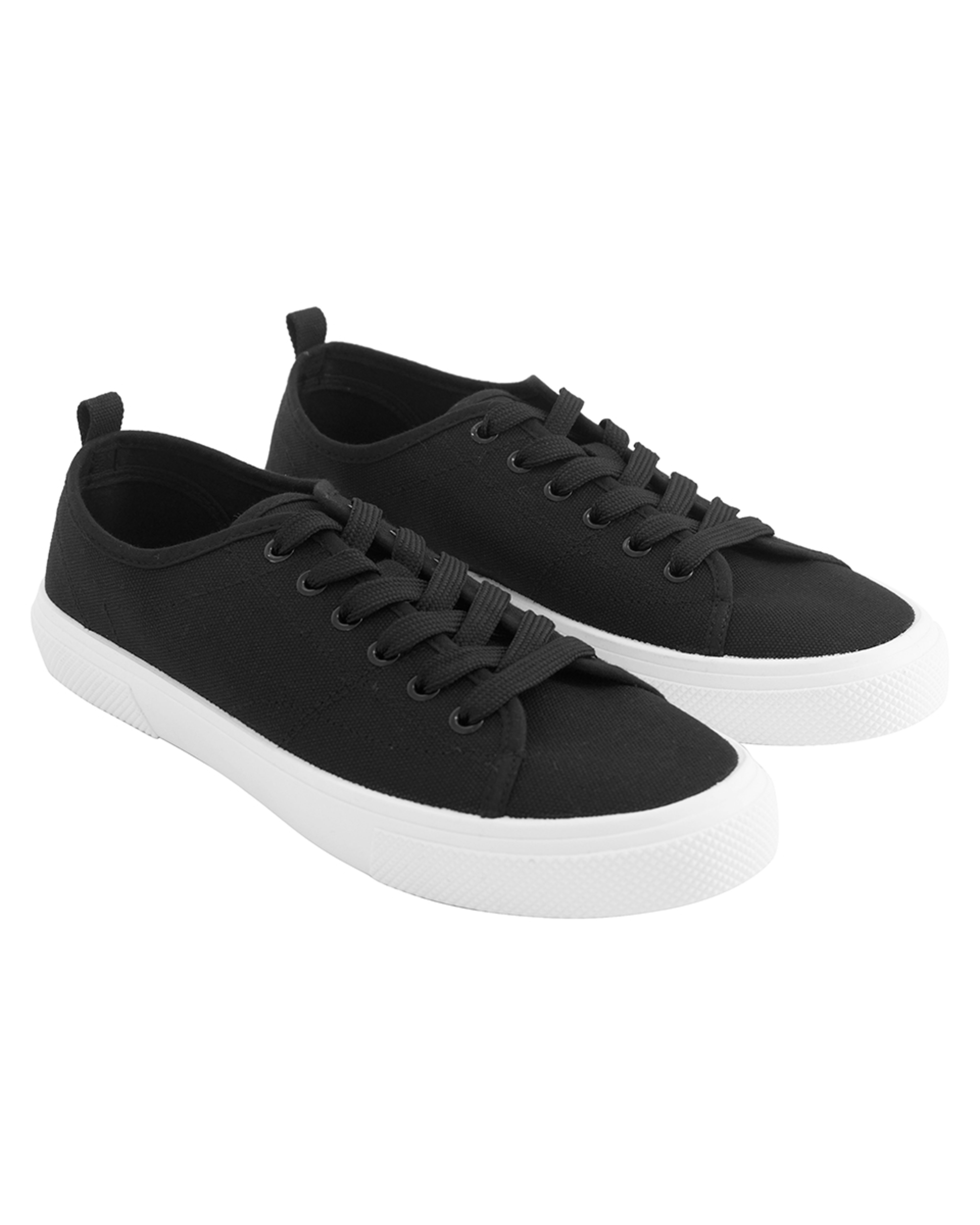 4 Casual Canvas Shoes Black, 4 of 5