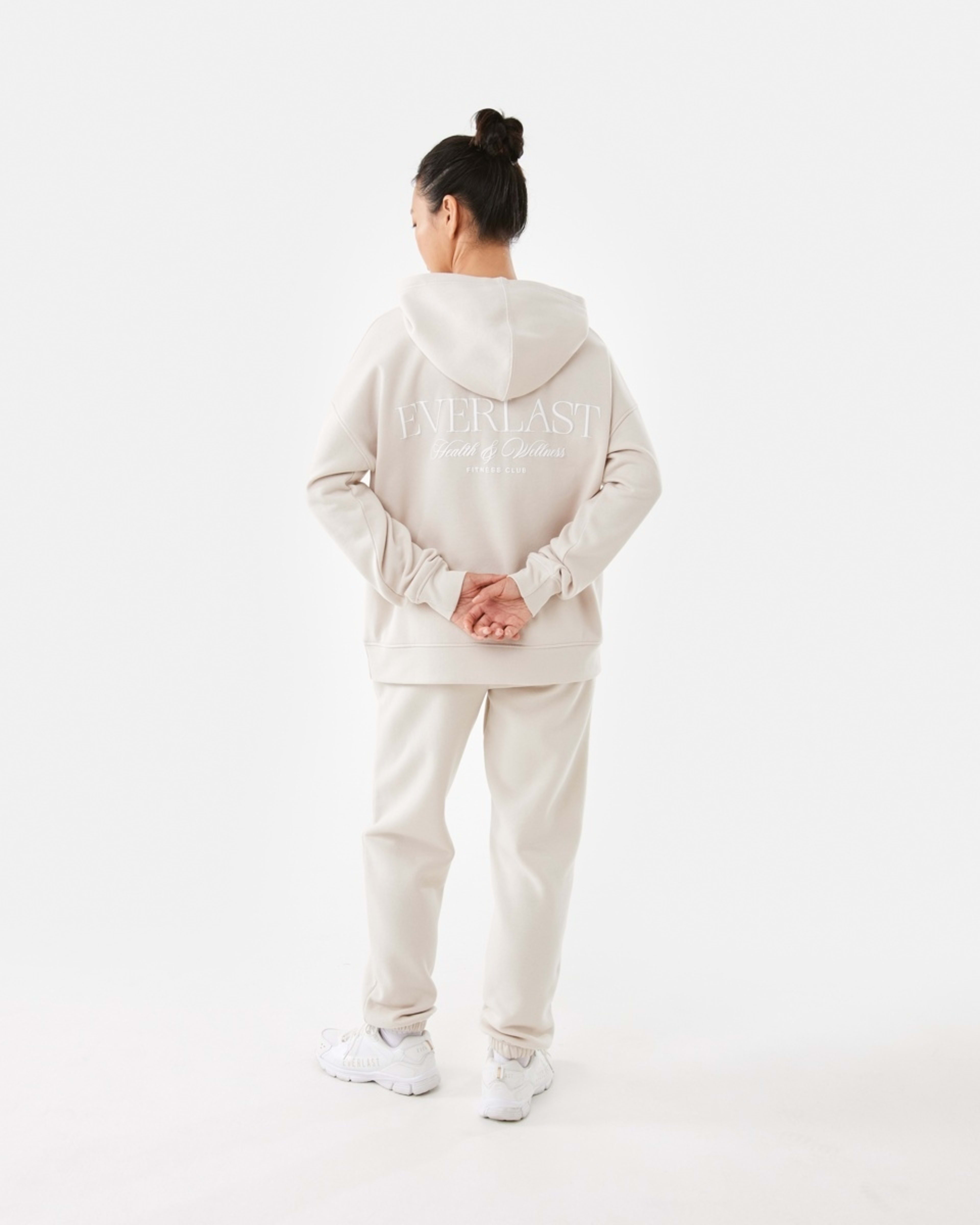 4 Everlast Womens Street Oversized Hoodie Cool Beige, 4 of 8