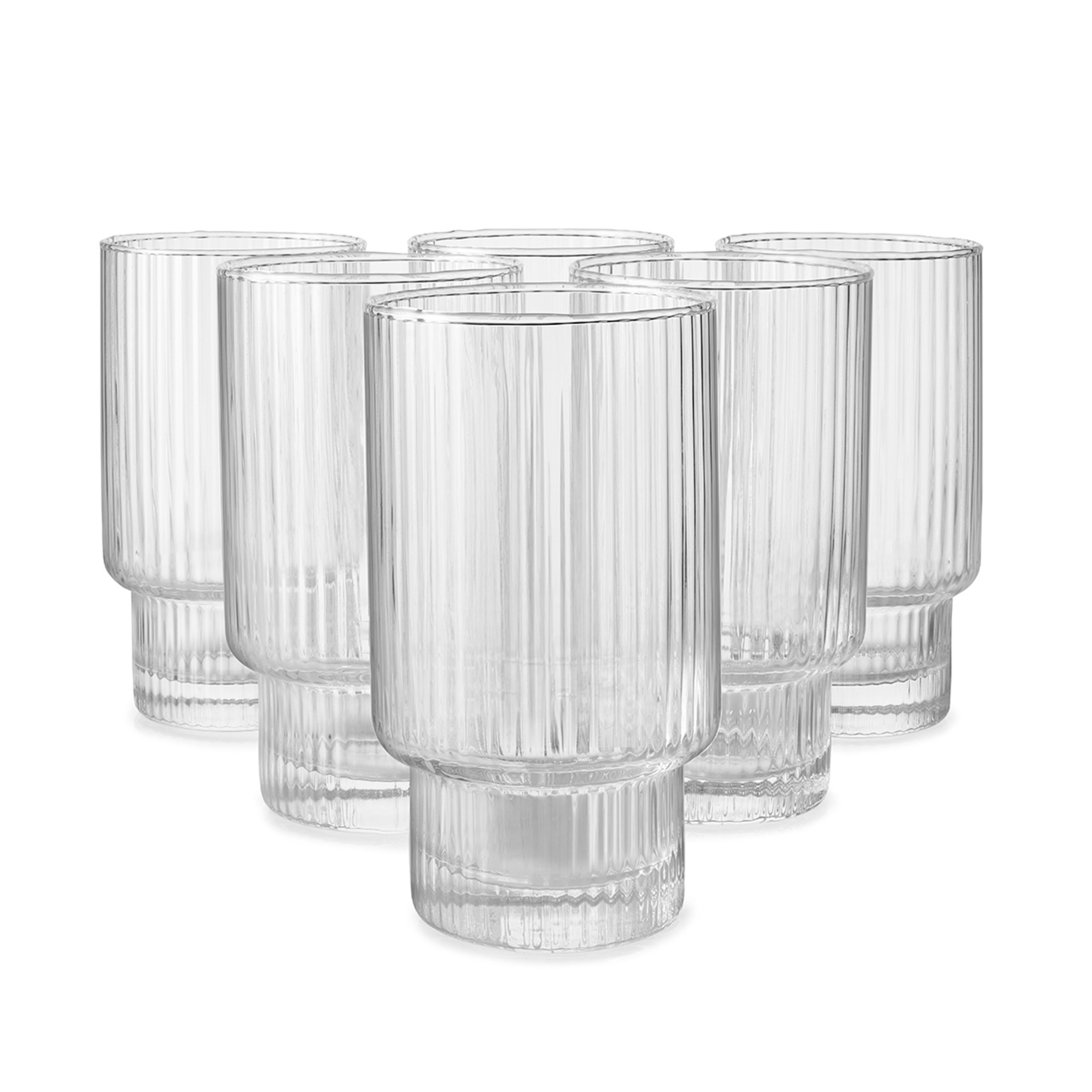 6 Linear Hiball Glasses Kmart