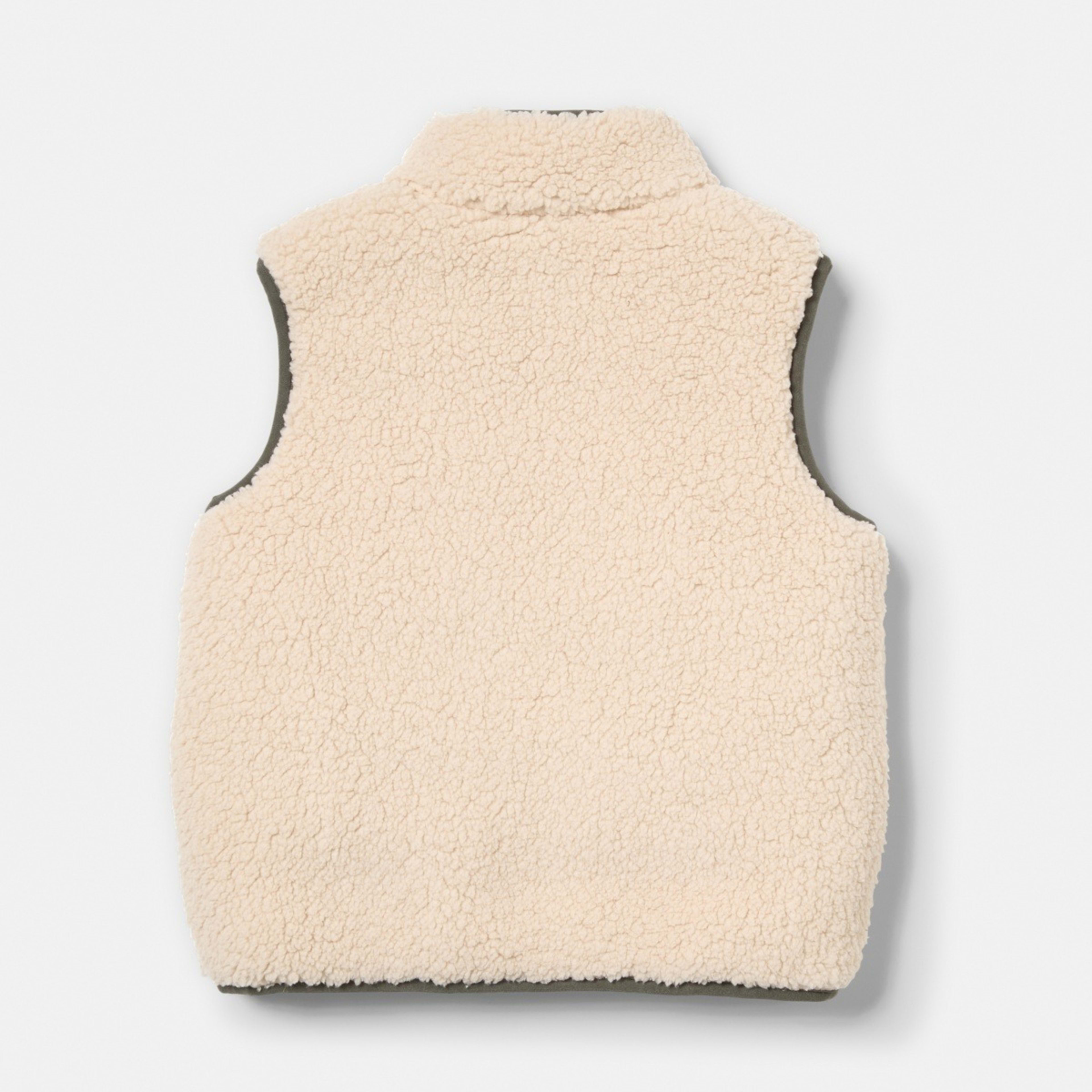 9 Sherpa Vest Natural Ecru, 9 of 9
