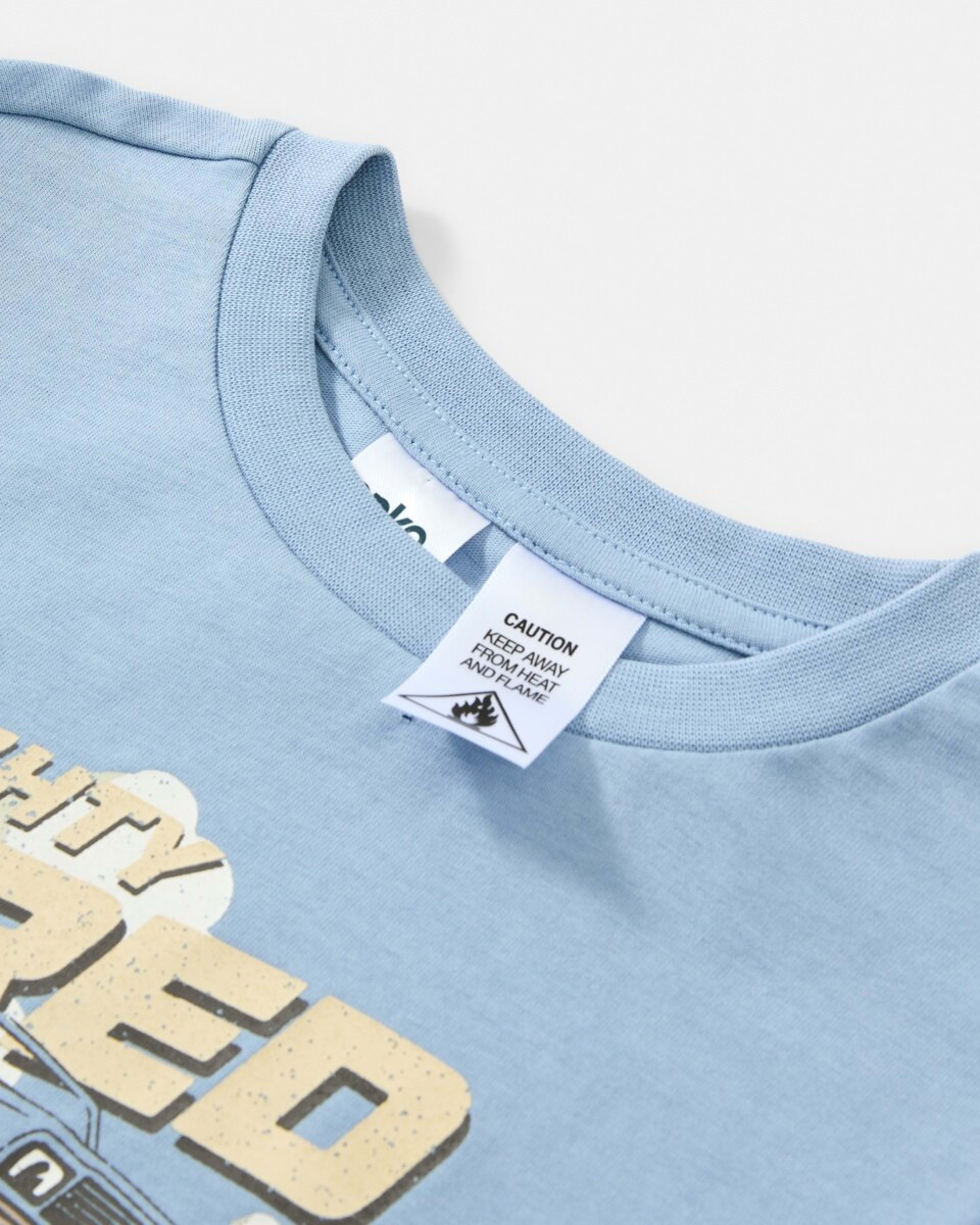 8 Jersey Pyjama Set Blu Truck, 8 of 9