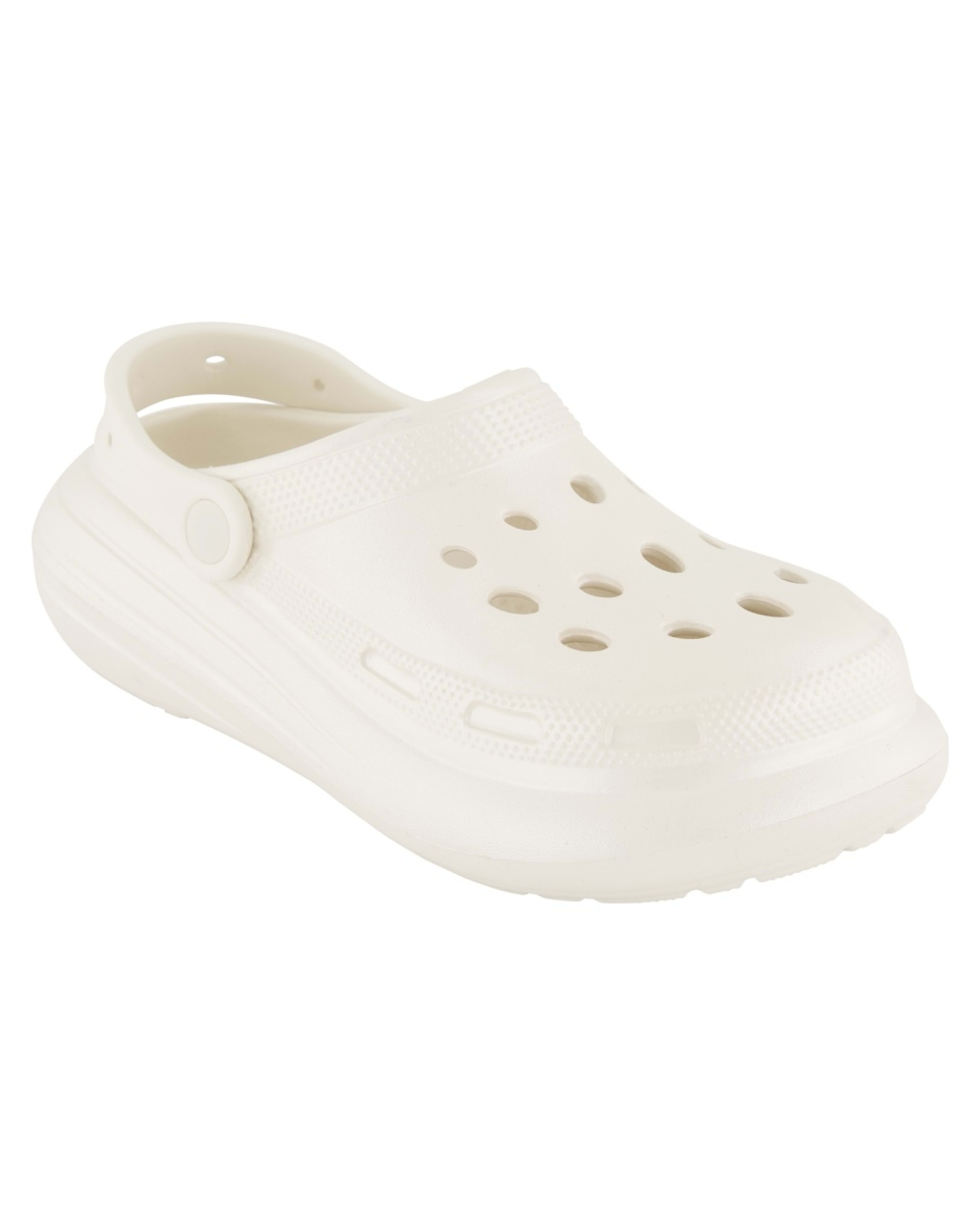 1 Senior Platform Clogs CREAM