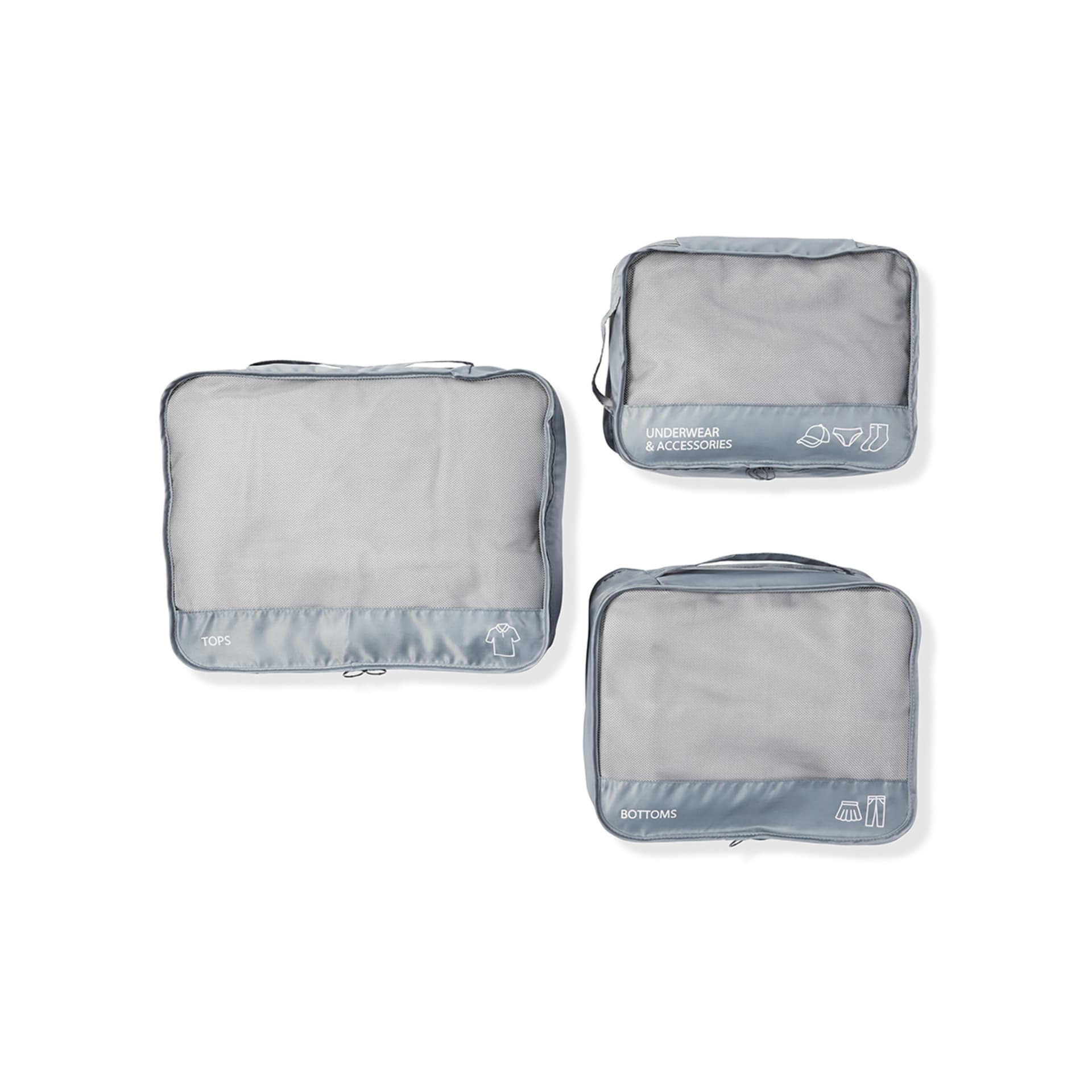 7 Piece Packing Cube Grey Kmart NZ