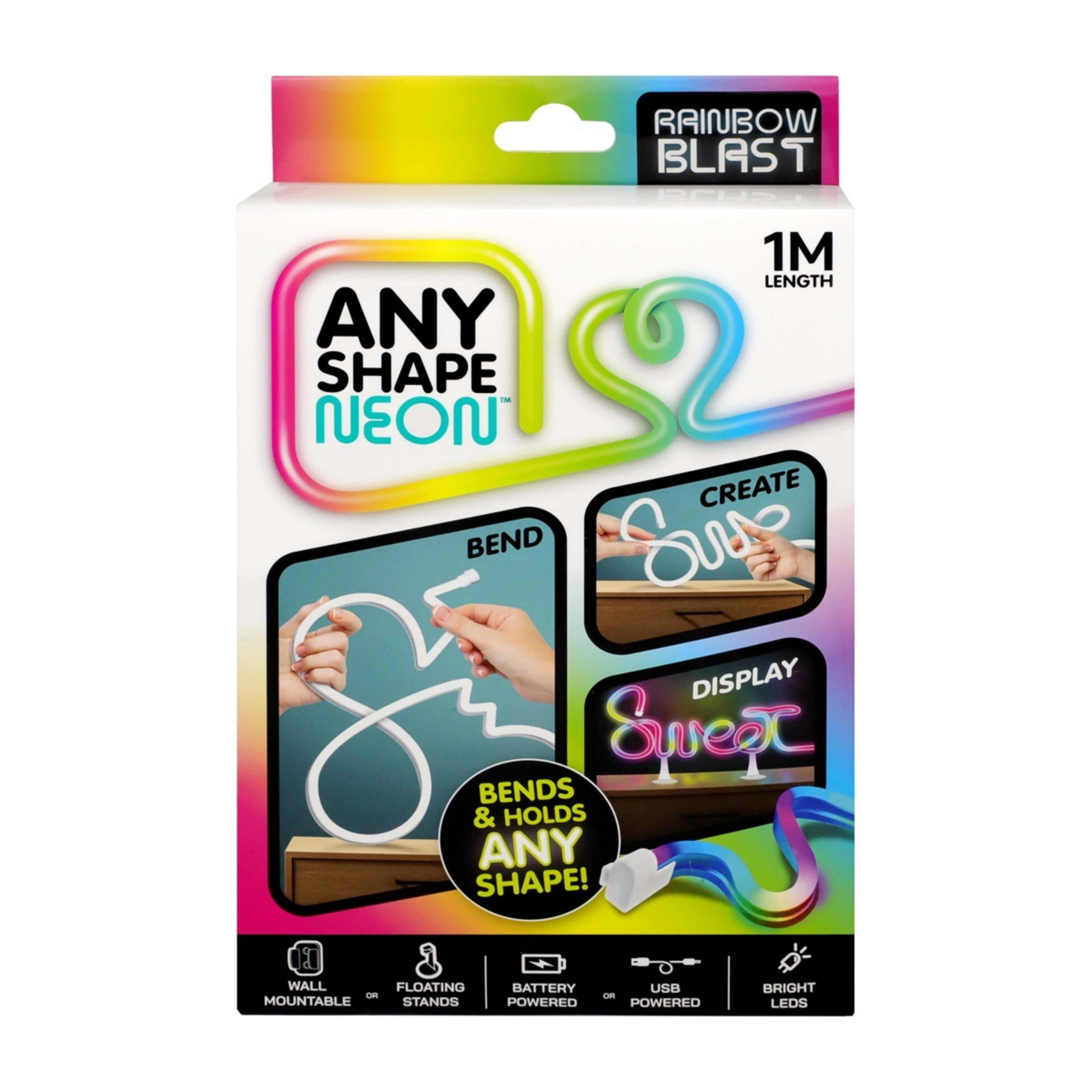 1 1m Rainbow Blast Any Shape Neon Light