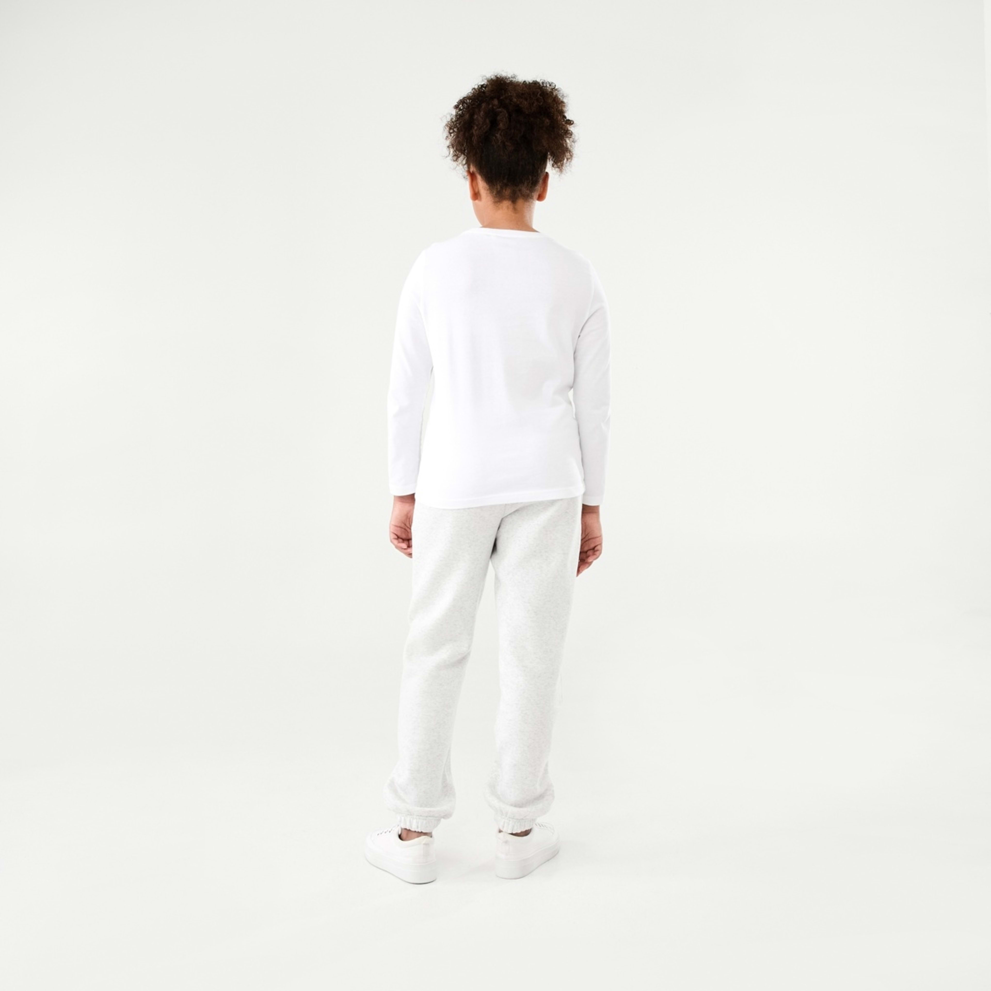 6 Basic Trackpants White Marle, 6 of 8