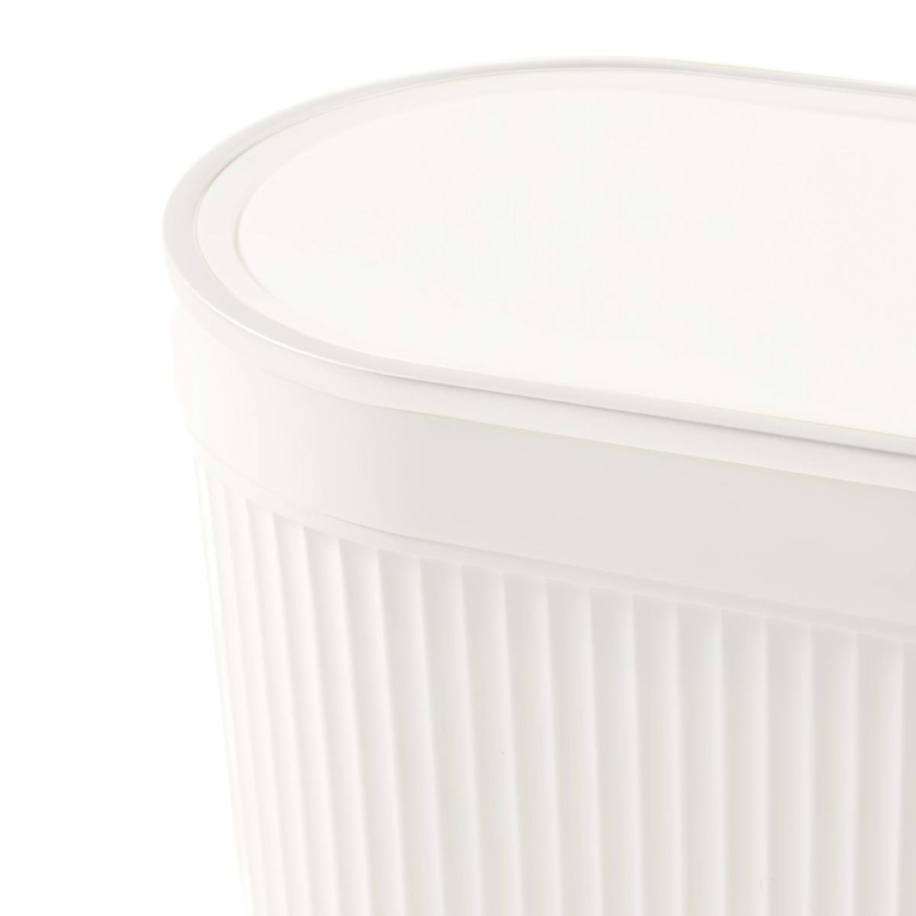 9 8L Push Top Bin - White, 9 of 10