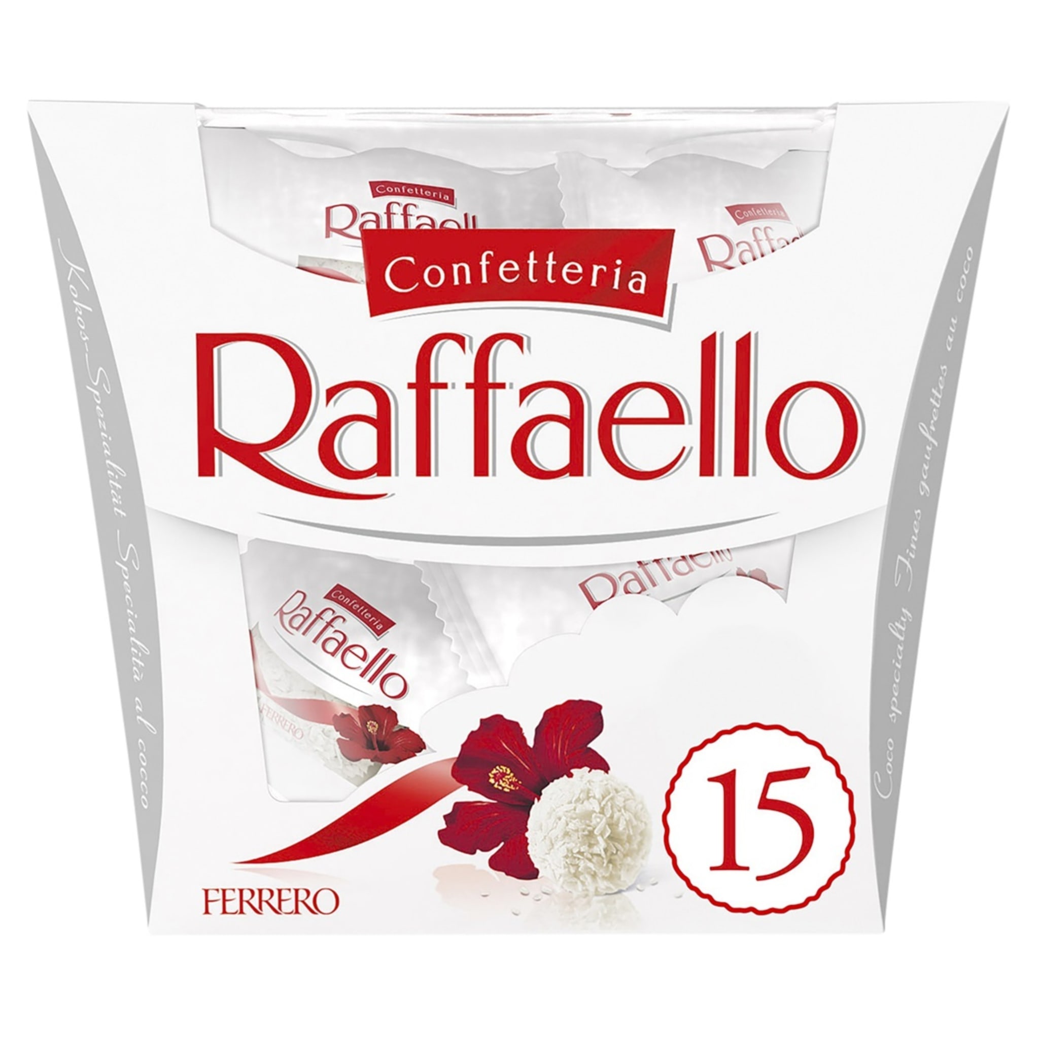 15 Piece Confetteria Raffaello Coconut and Almond Ferrero Gift Box 150g ...