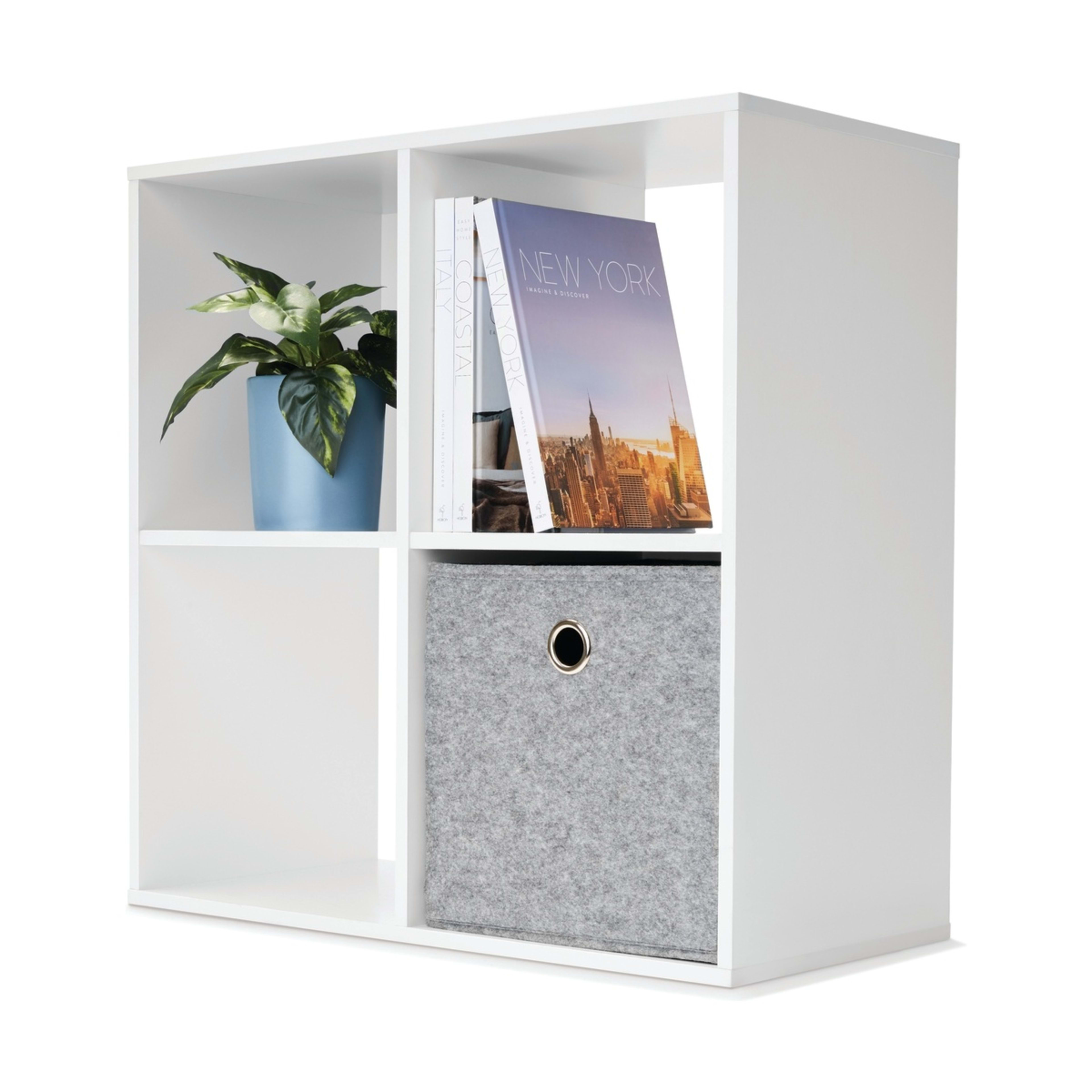 4 4 Cube Display Storage Unit - White, 4 of 5
