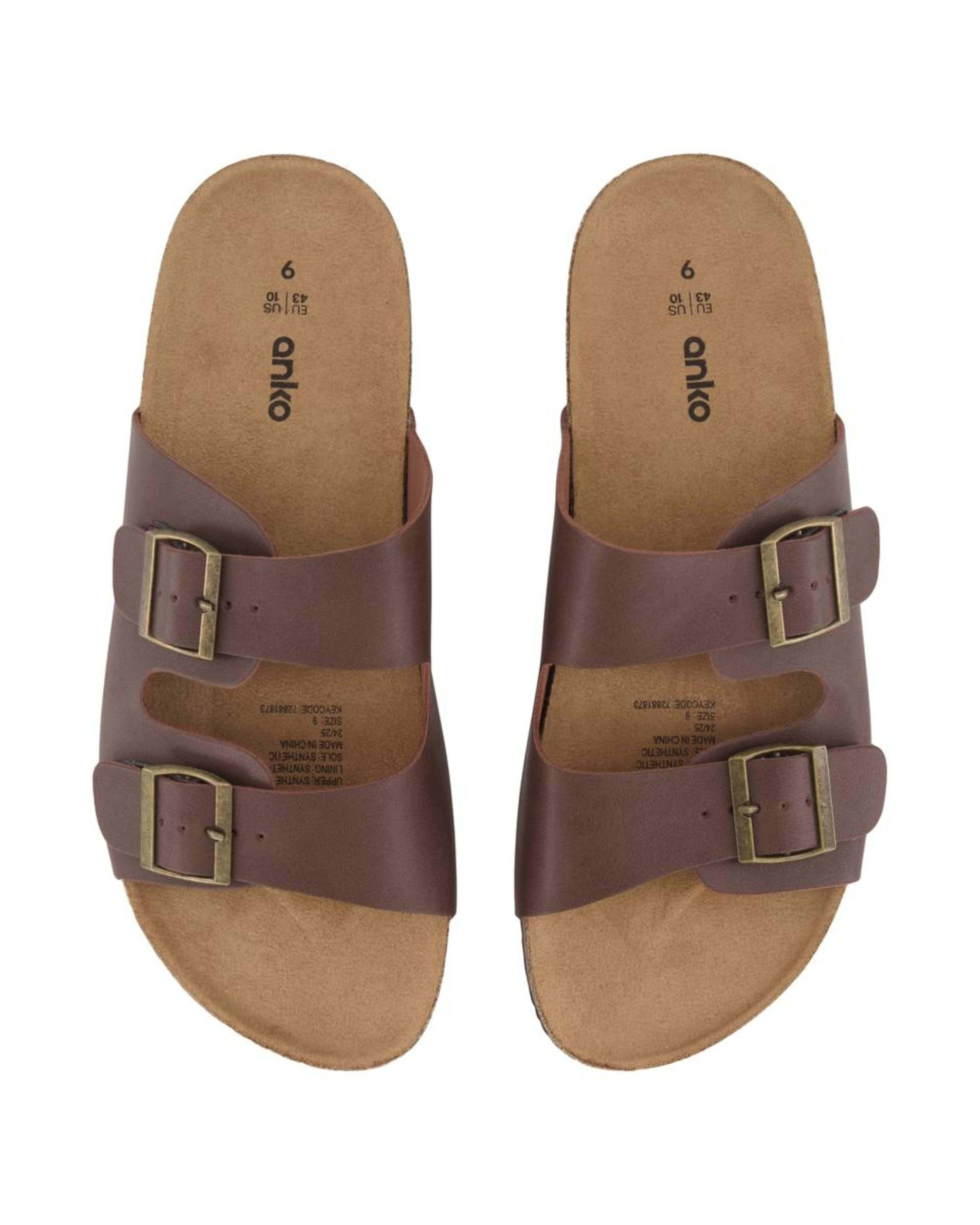 3 Double Buckle Sandals BROWN, 3 of 3
