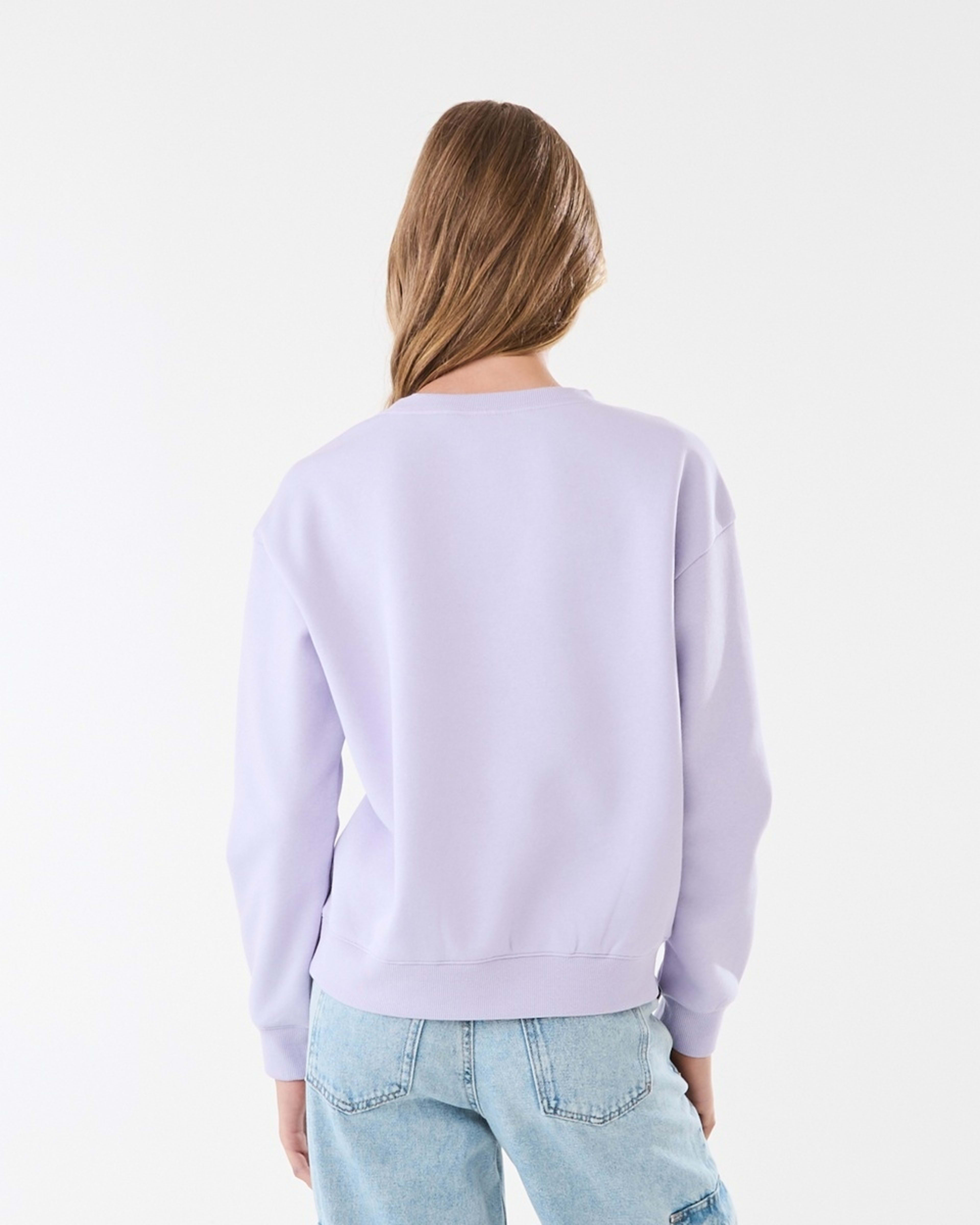 2 Print Crew Neck Sweatshirt Ny Wellness Club Pastel Lilac, 2 of 8