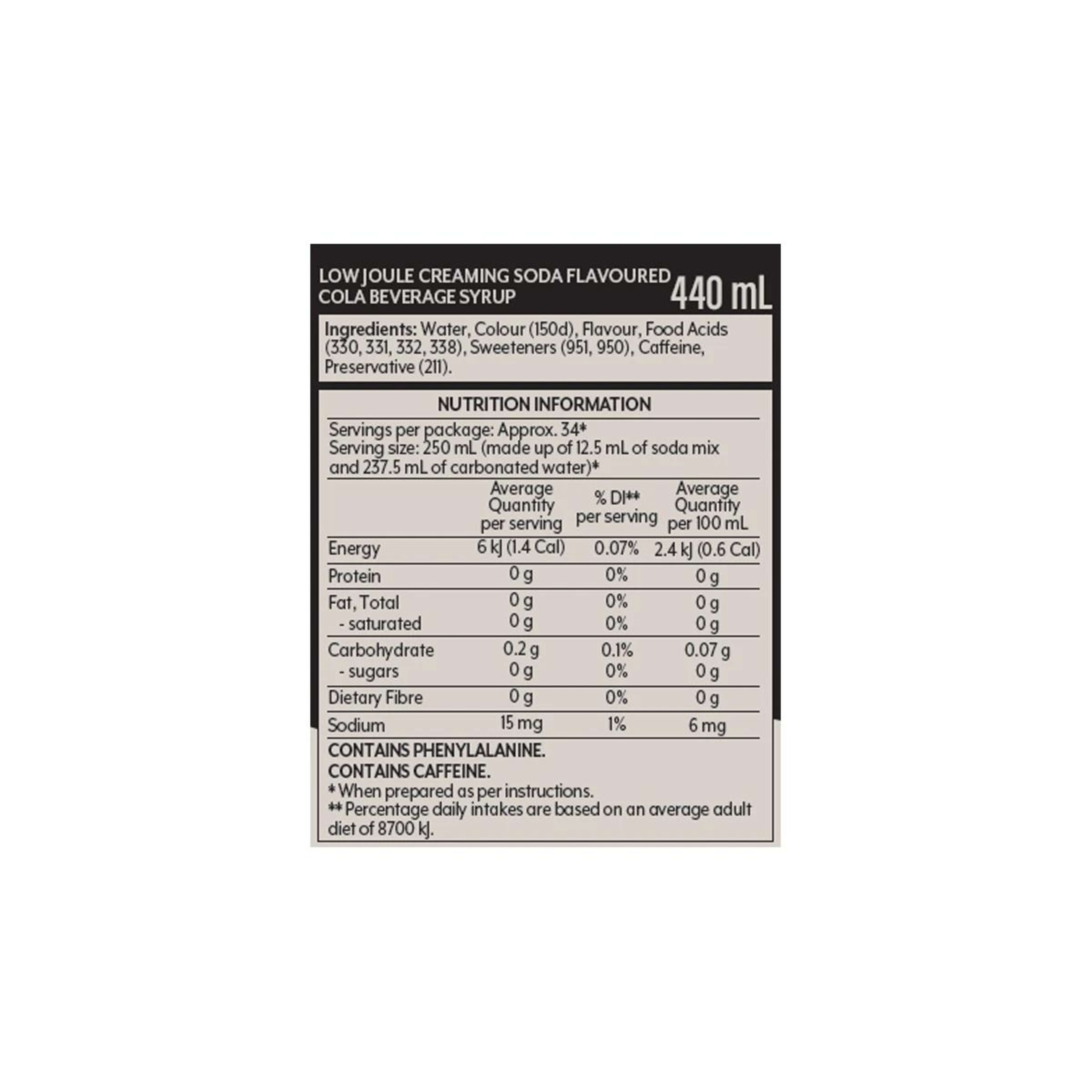 2 Pepsi-Cola Sodastream Creaming Soda Mix 440ml, 2 of 2