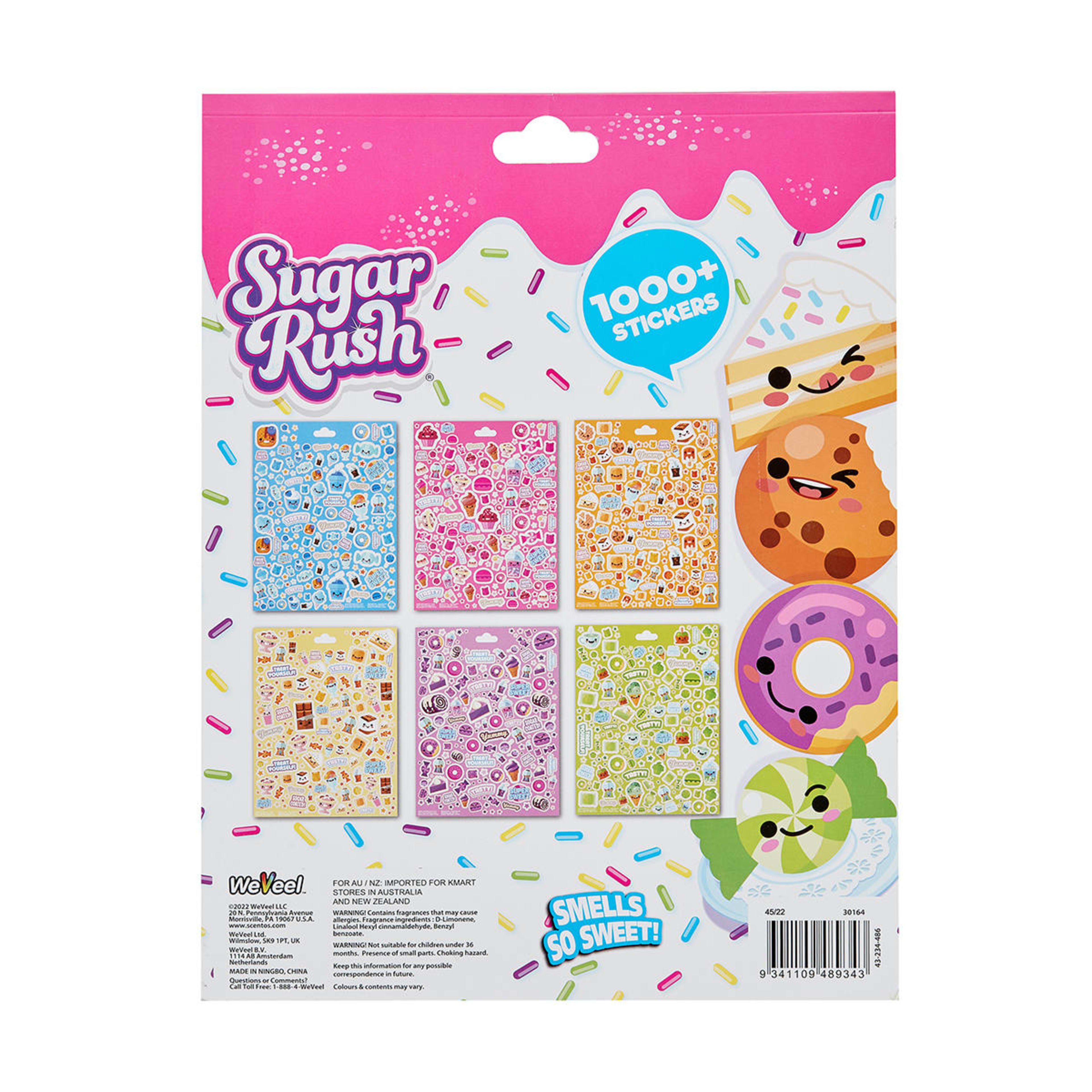 Sugar Rush Candy Scented Stickers Kmart