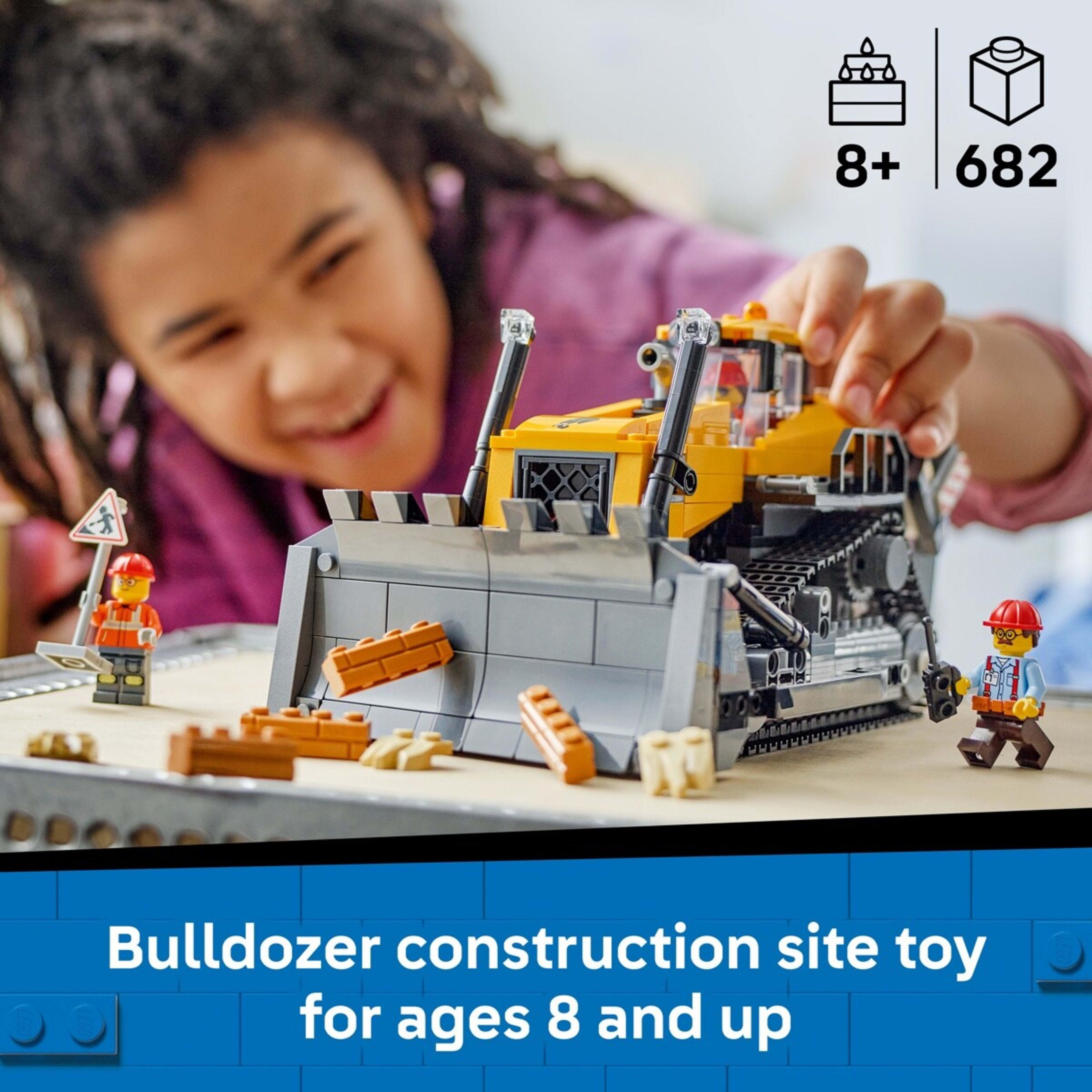 4 LEGO City Yellow Bulldozer 60466, 4 of 10