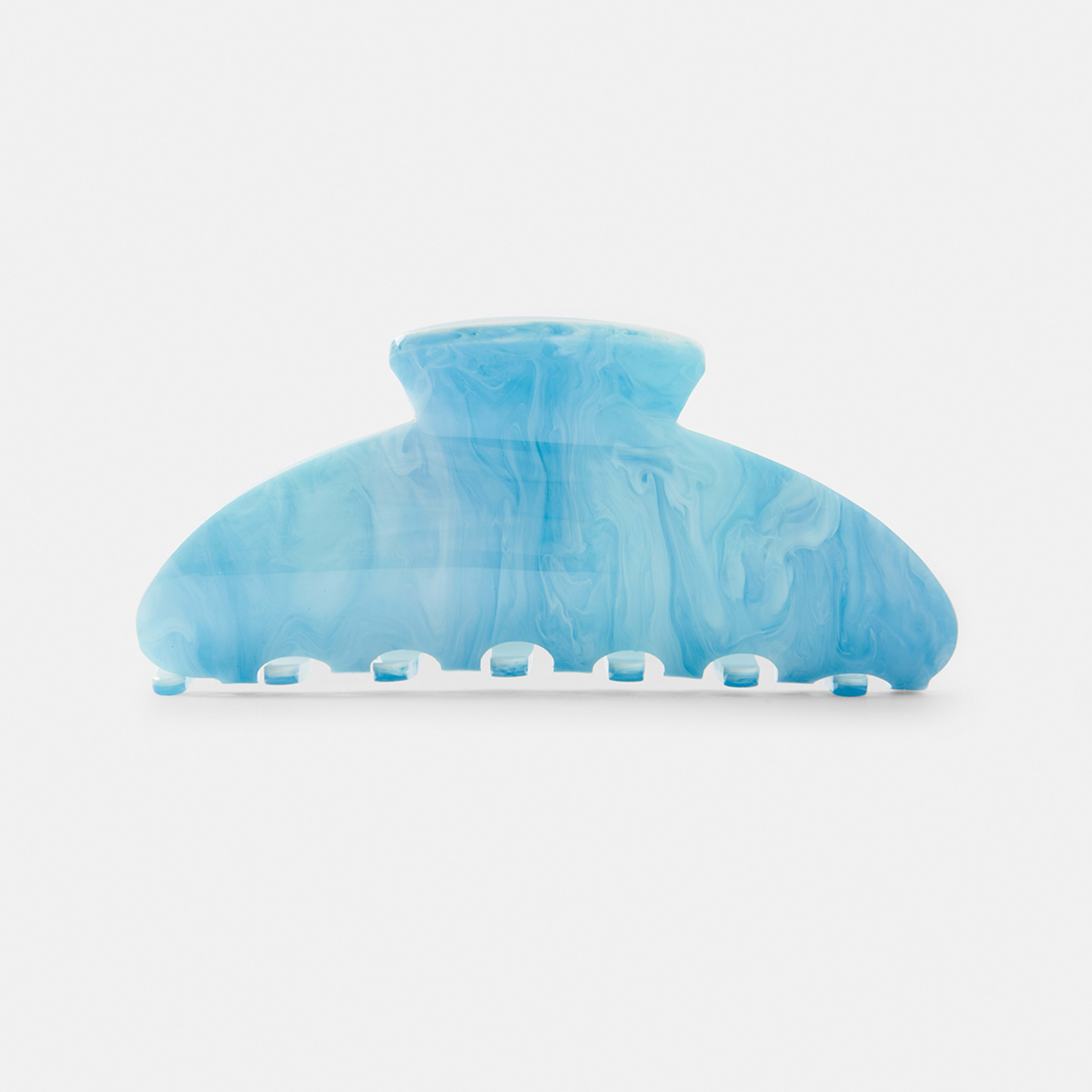1 Blue Half Moon Claw Hair Clip, 1 of 4