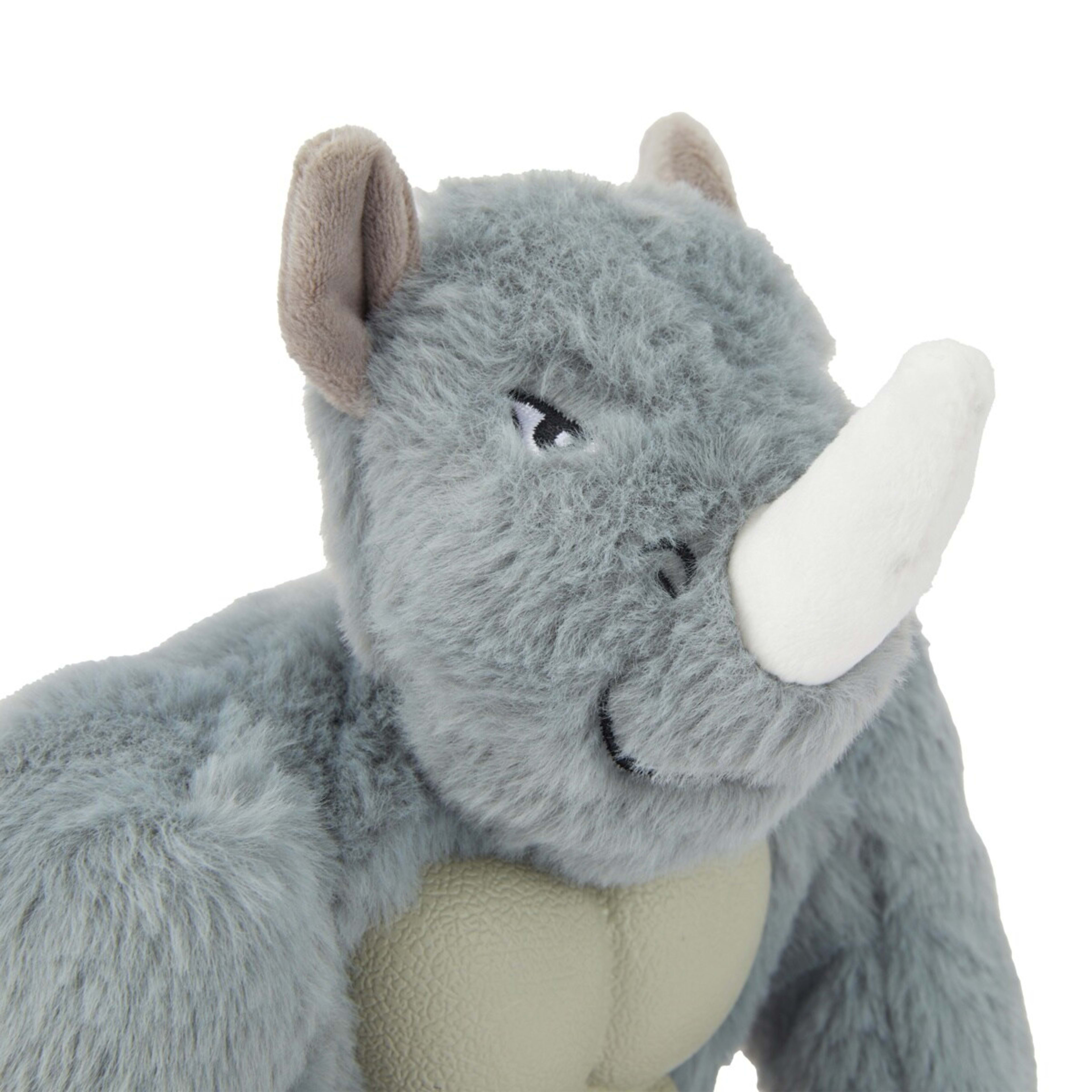 5 Pet Toy Super Tough Plush - Rhino, 5 of 7