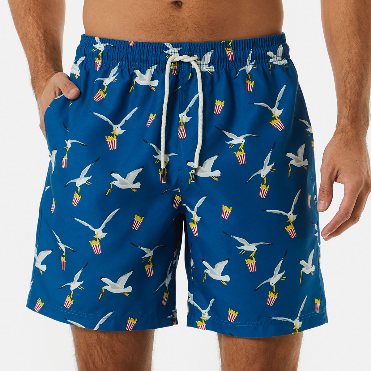 Mid Length Print Swim Shorts Kmart