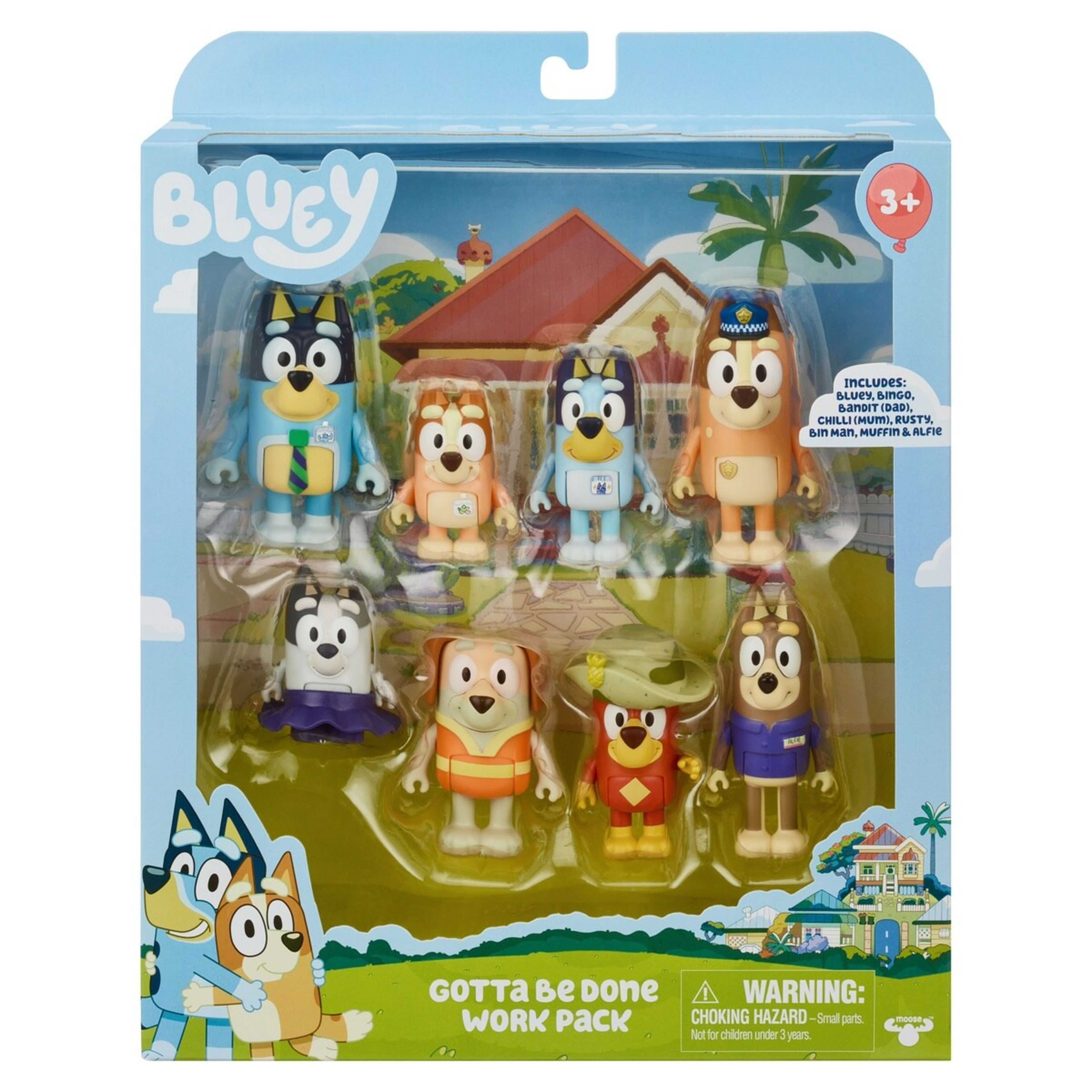 1 8 Pack Bluey’s Family and Friends Figures, 1 of 5