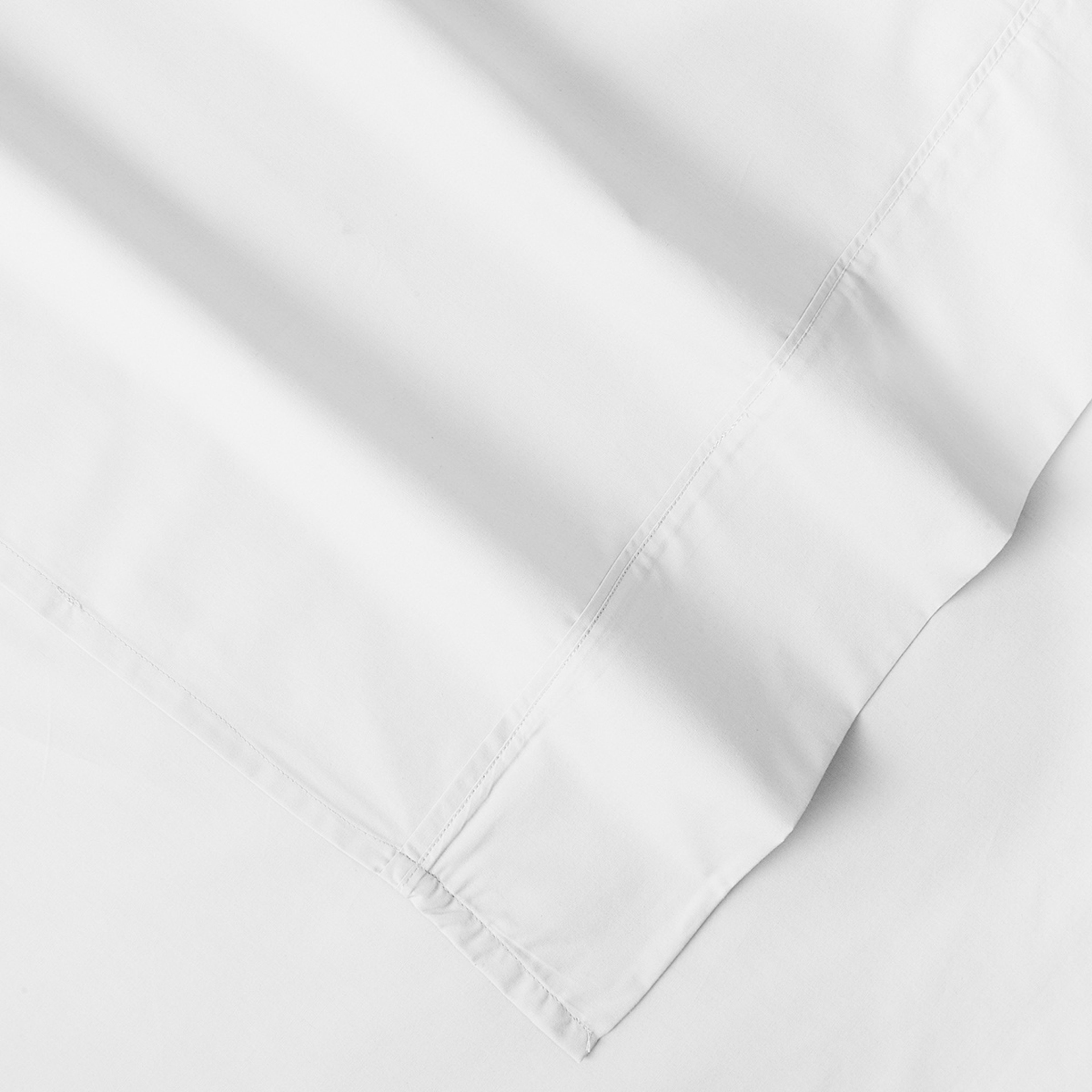 4 250 Thread Count Cotton Rich Sheet Set - King Bed, White, 4 of 7