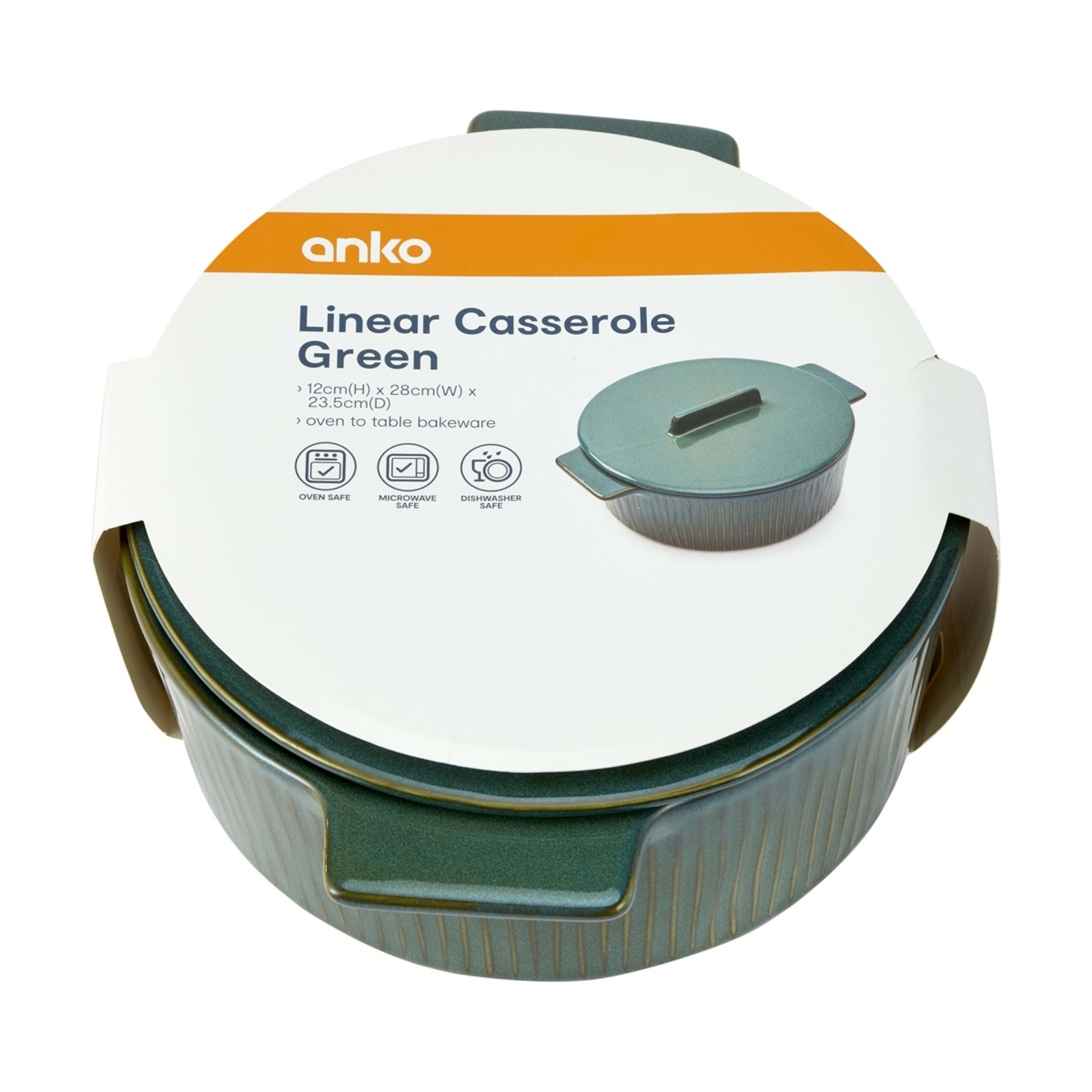 6 Green Linear Casserole, 6 of 6