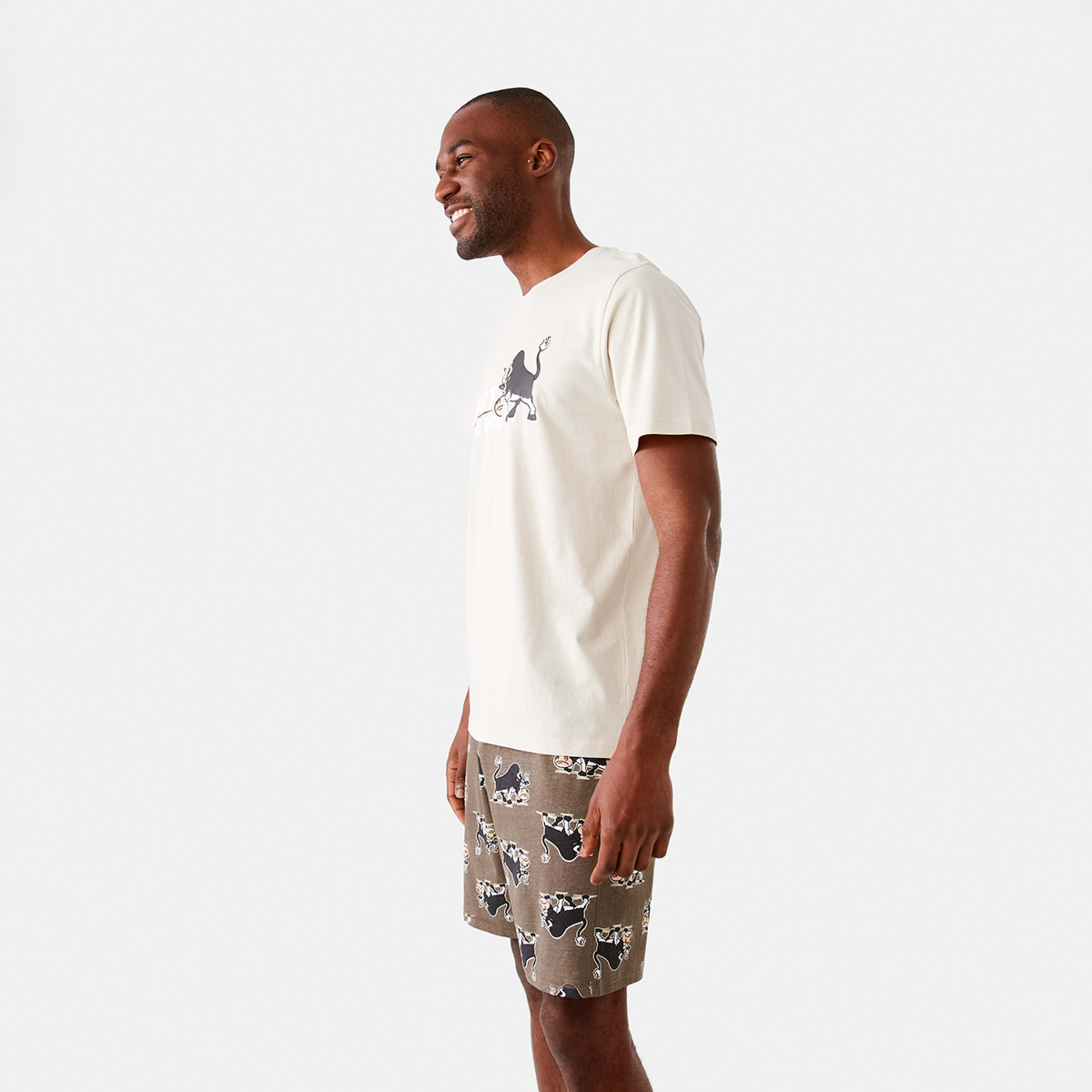 2 Short Sleeve Knit Short Pyjama Set In Themood, 2 of 8