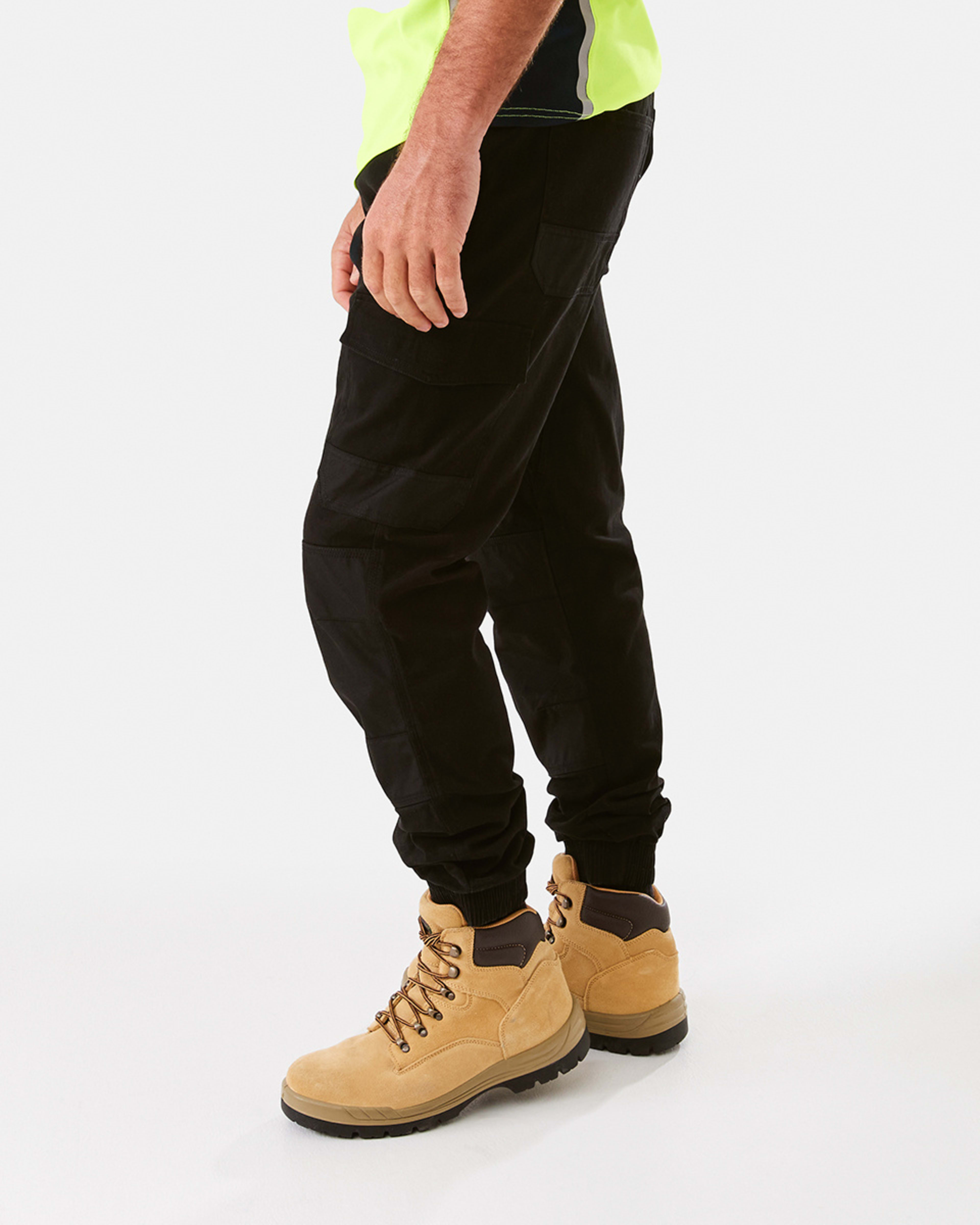 2 Cuff Work Joggers BLACK, 2 of 8