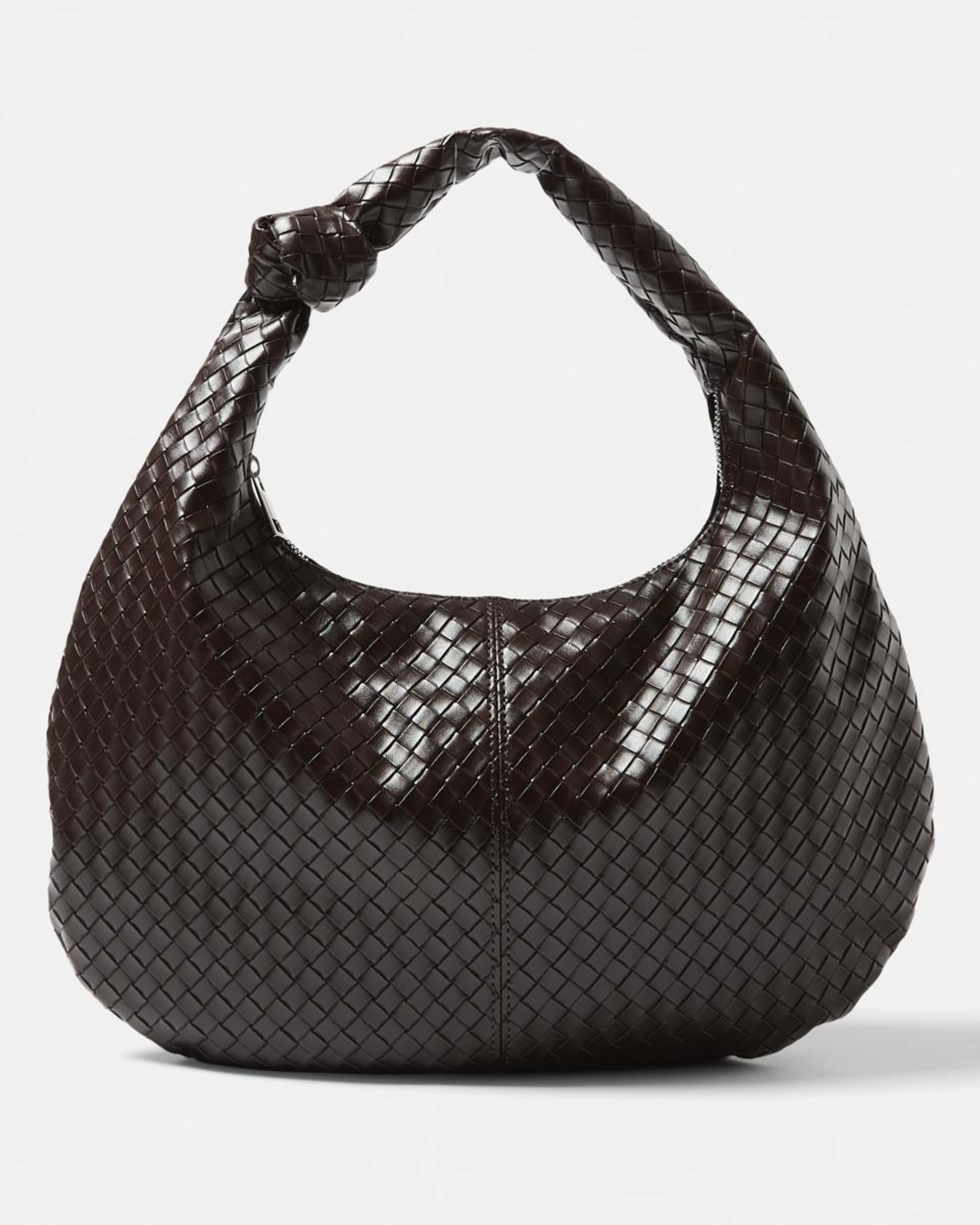 1 Weave Shoulder Bag CHOCOLATE PLUM