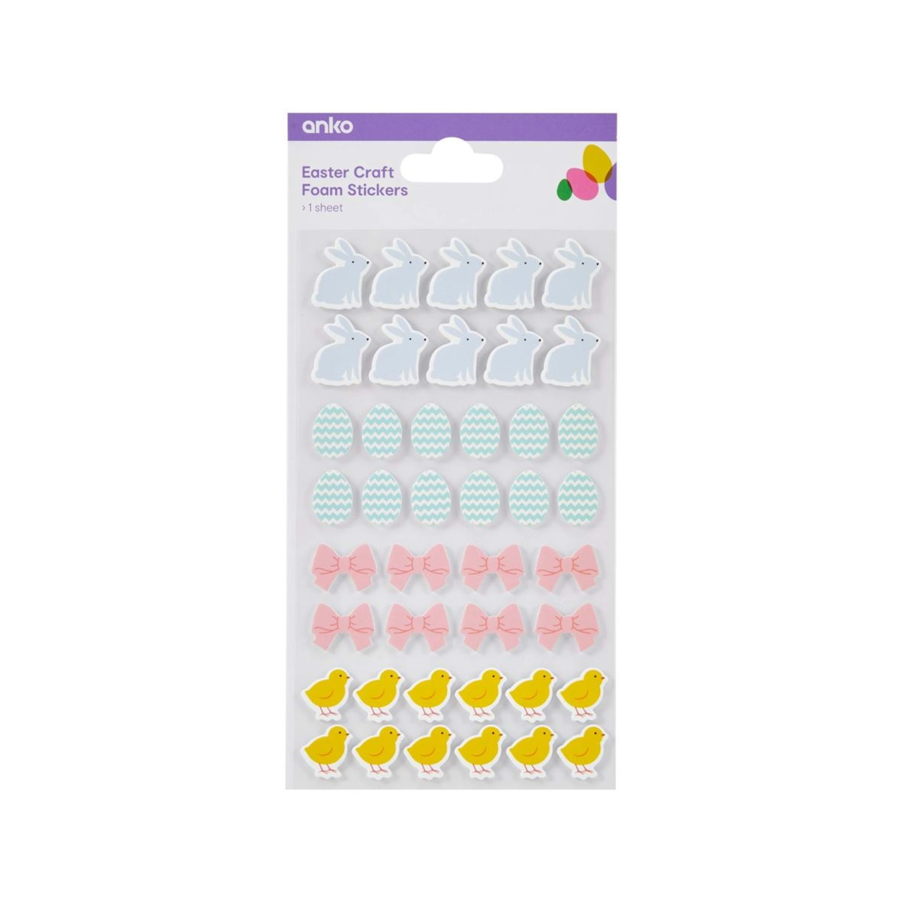 1 Easter Craft Foam Stickers, 1 of 3