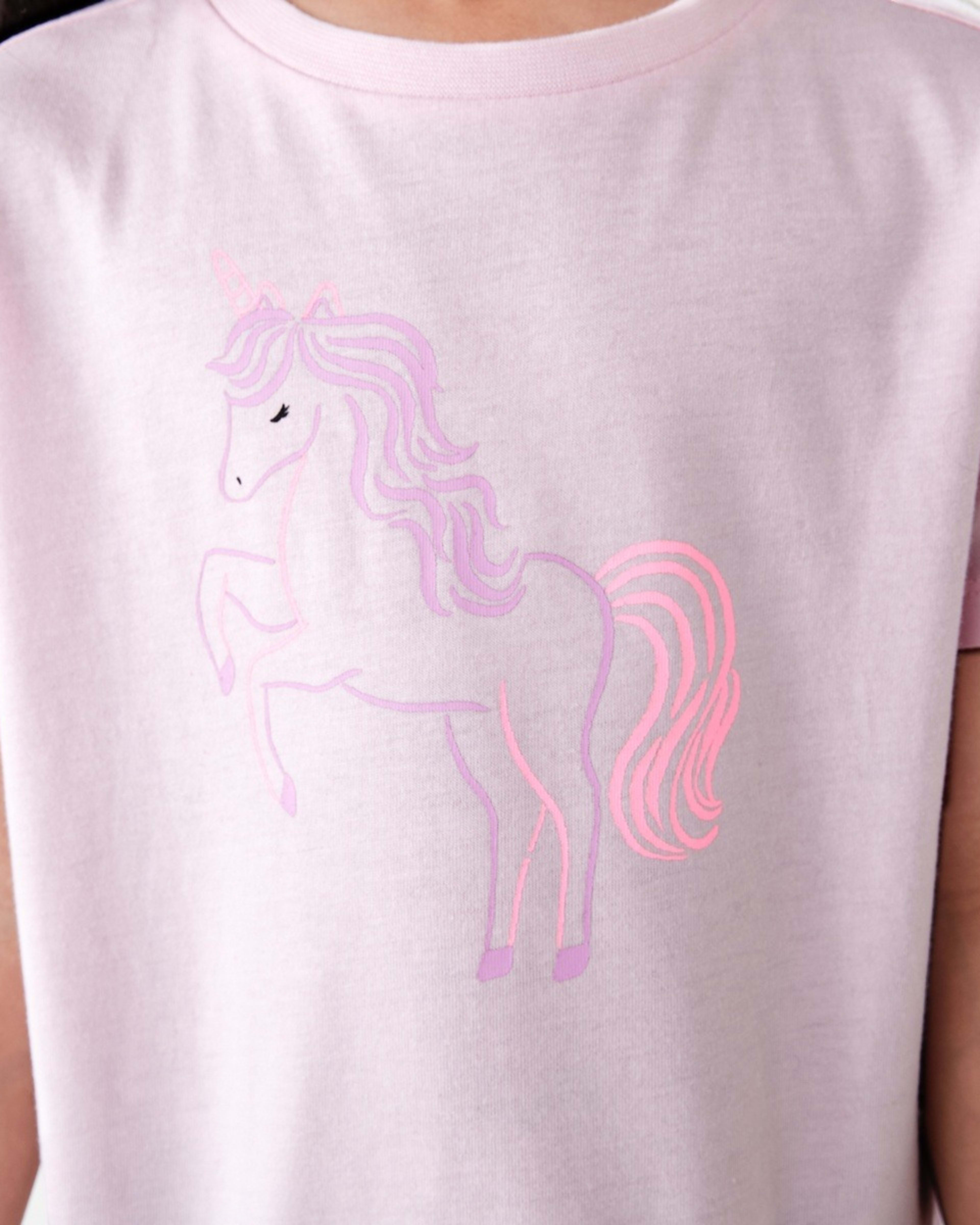 4 Printed T-shirt UNICORN SPIRIT BALLERINA PINK, 4 of 6