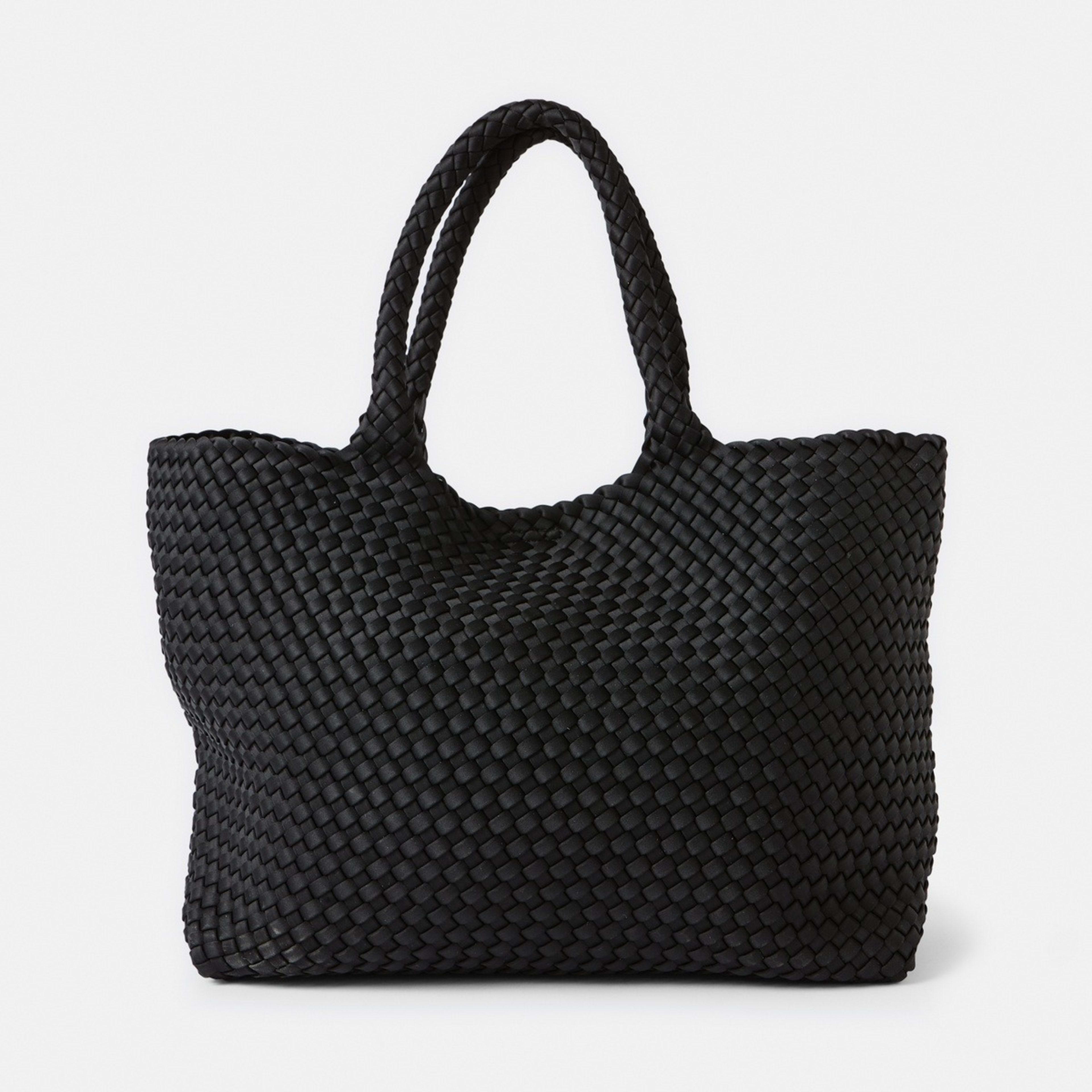 1 Weave Tote Bag Black, 1 of 5