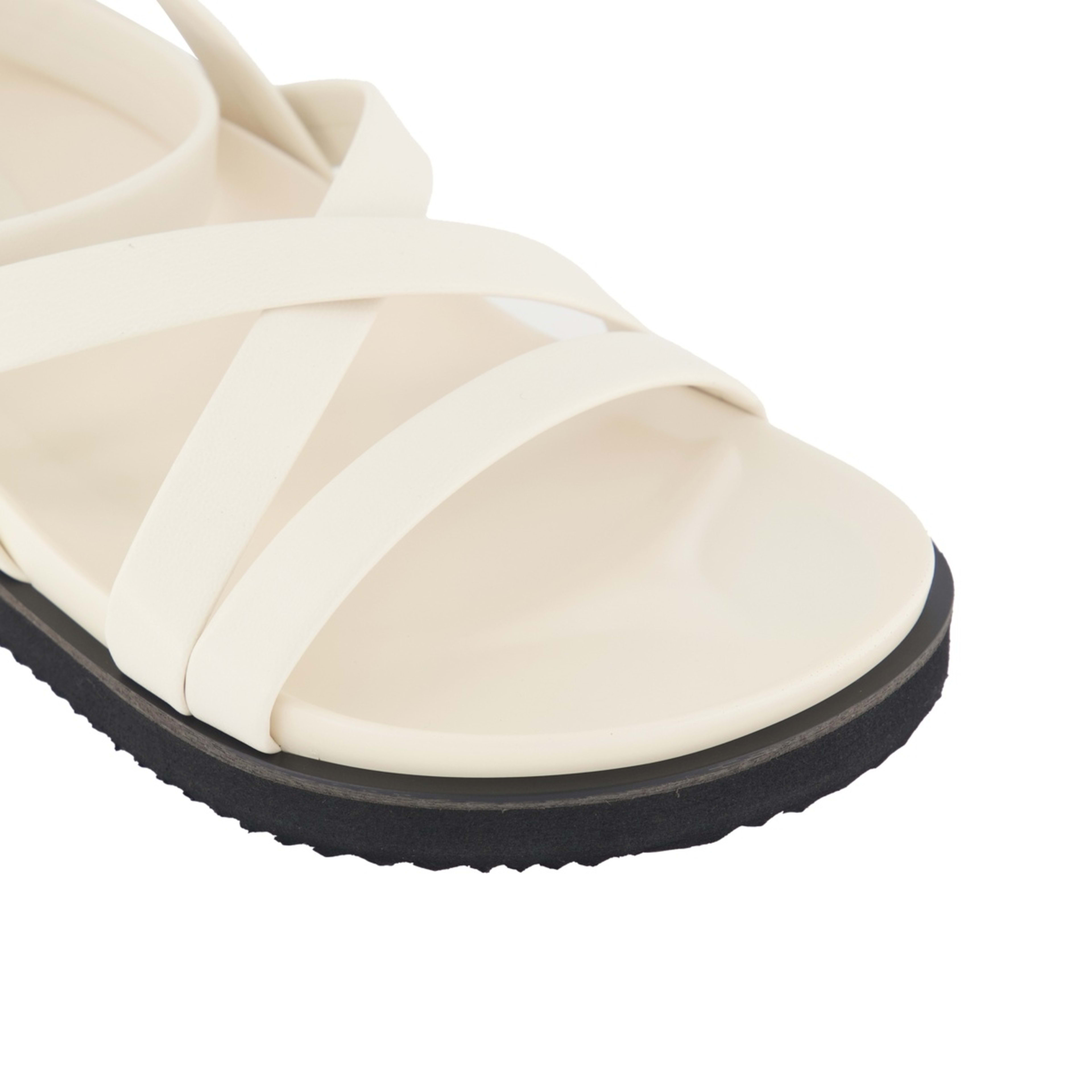 4 Gladiator Footbed Sandals Ivory, 4 of 4