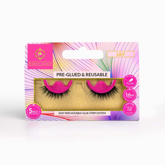 Pinky Goat Pre-Glued and Reusable Lashes - Lily - Kmart