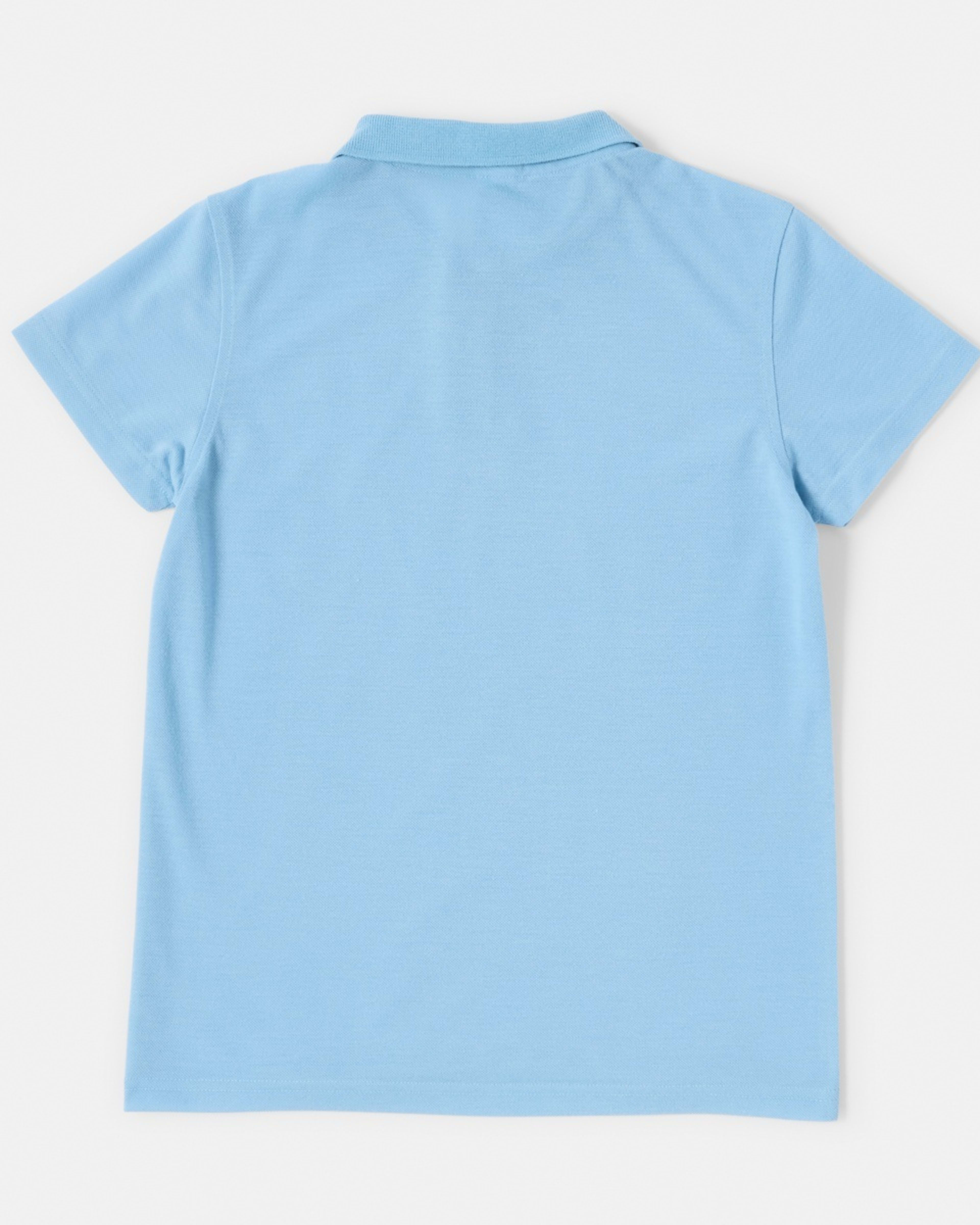 8 School Polo T-shirt Mid Blue, 8 of 8
