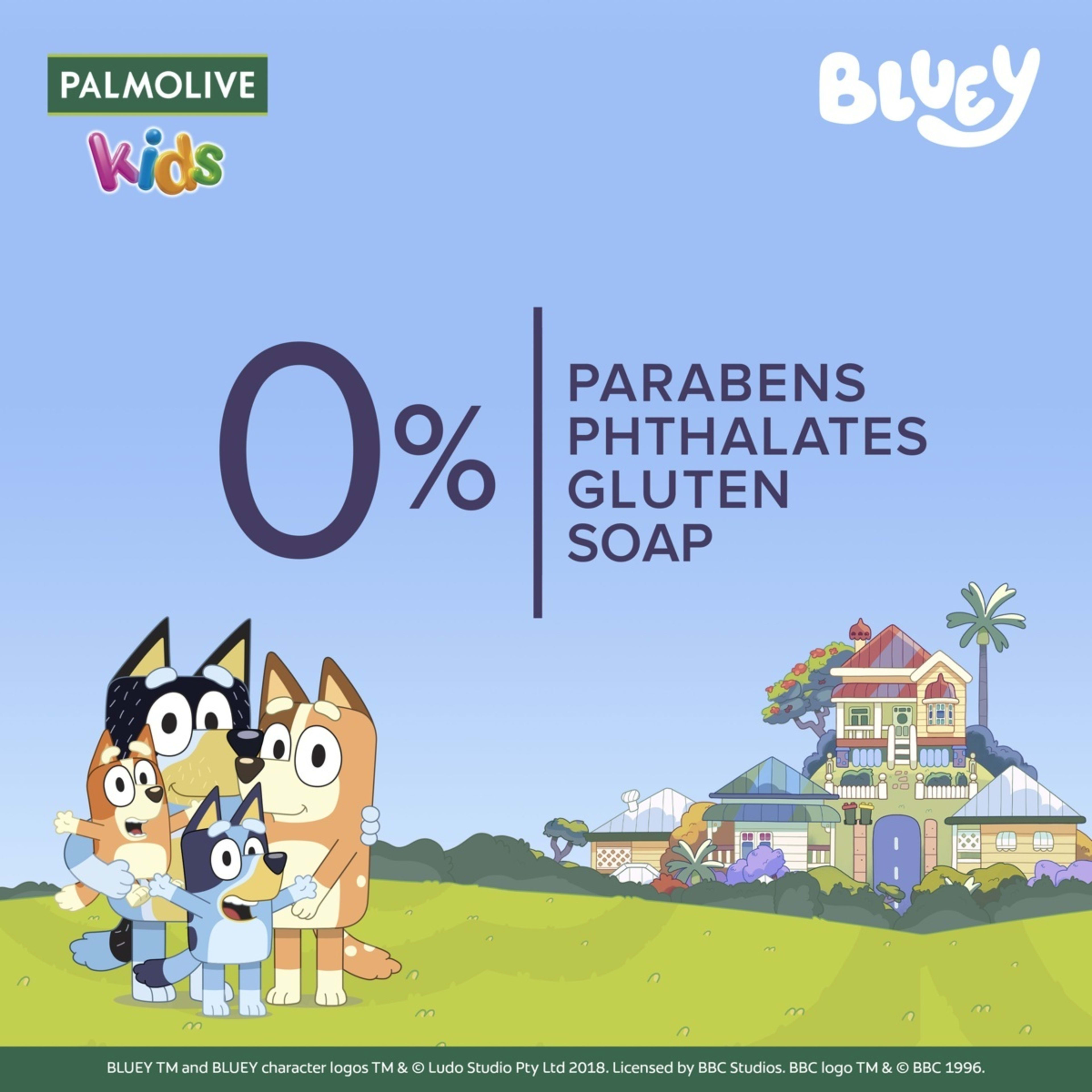 6 Palmolive Kids Bluey 3-in-1 Body, Bath and Hair Wash 1L - Berrylicious, 6 of 8