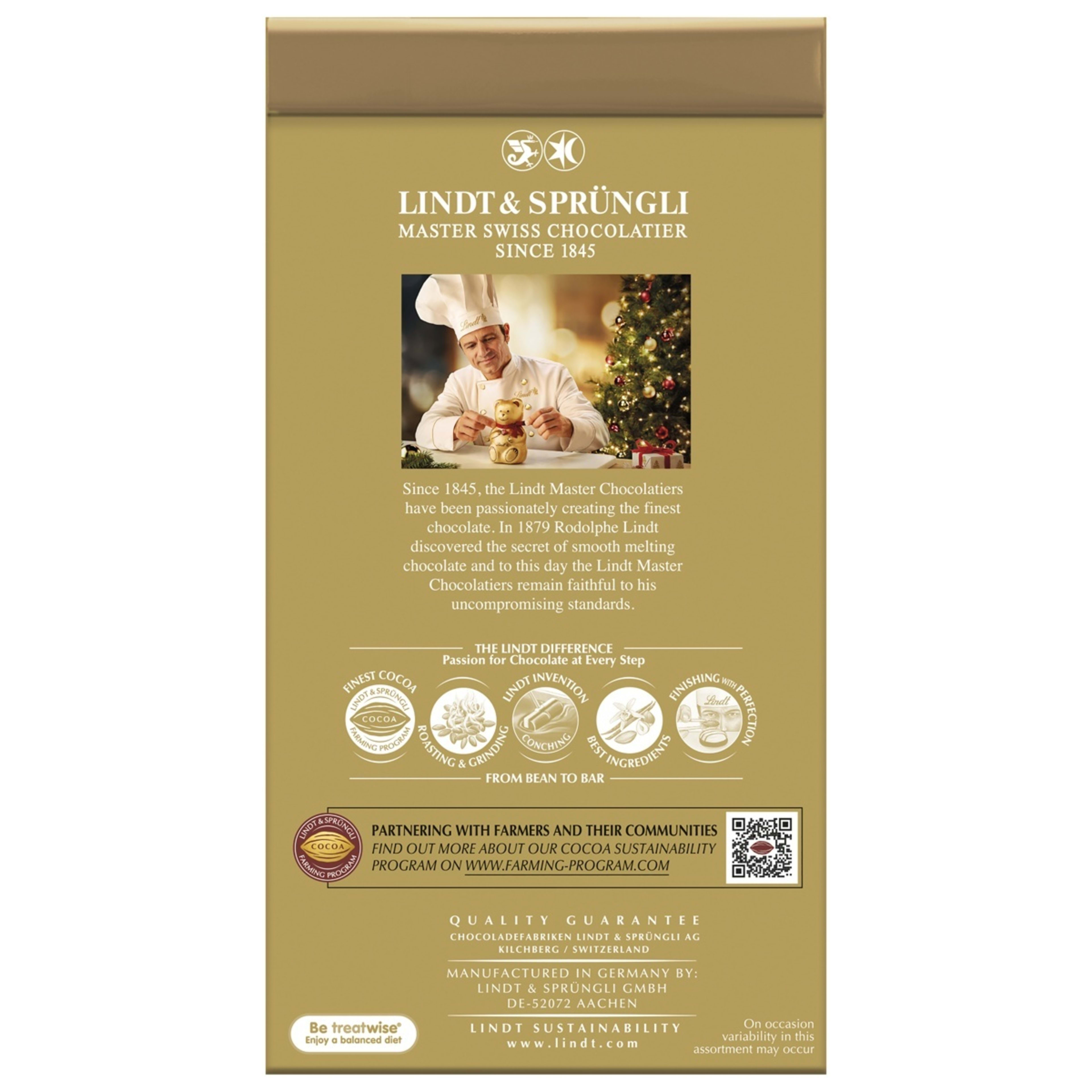 3 Lindt Mini Milk Chocolate Santa Bag 80g, 3 of 8