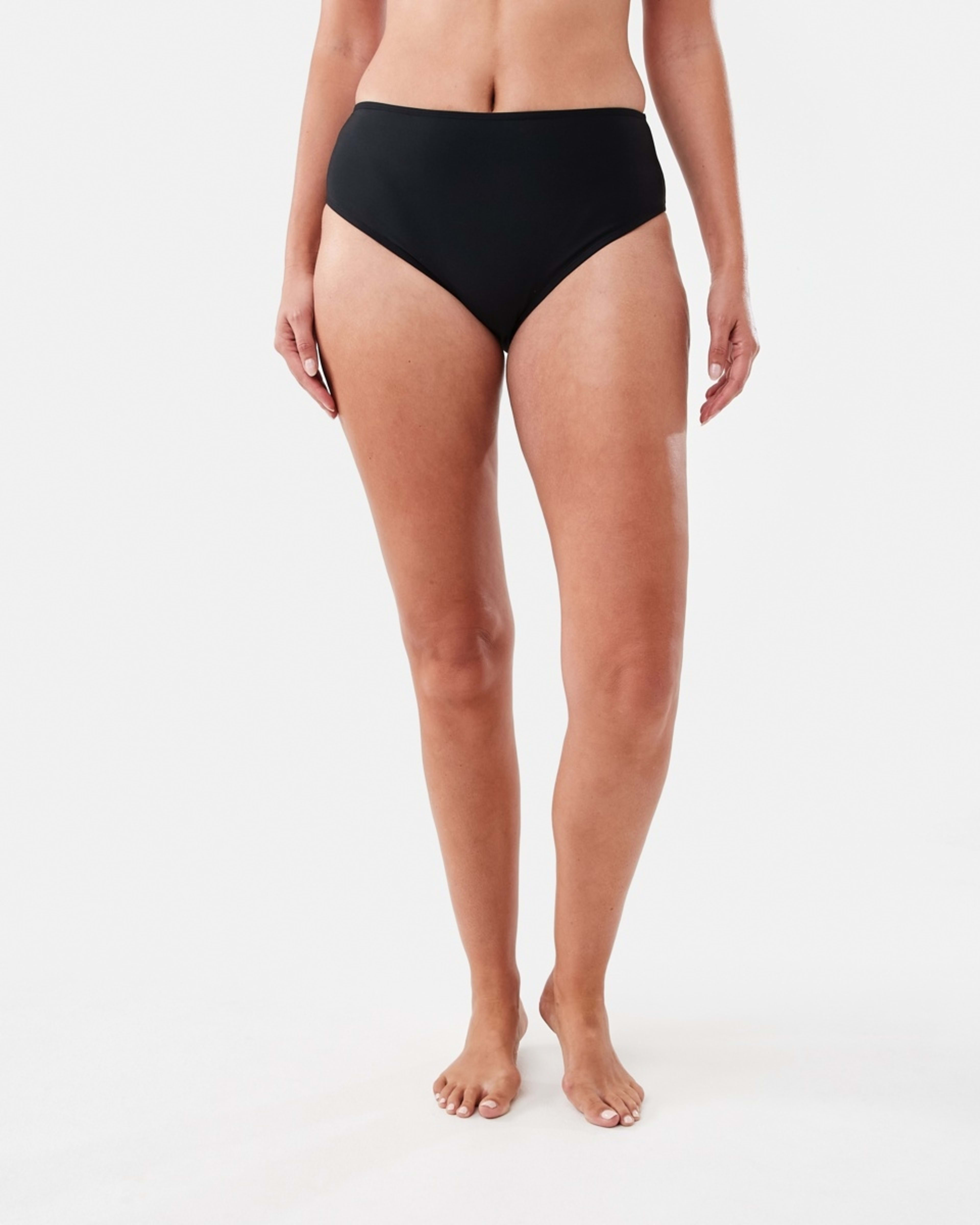 5 High Waisted Bikini Briefs BLACK, 5 of 6