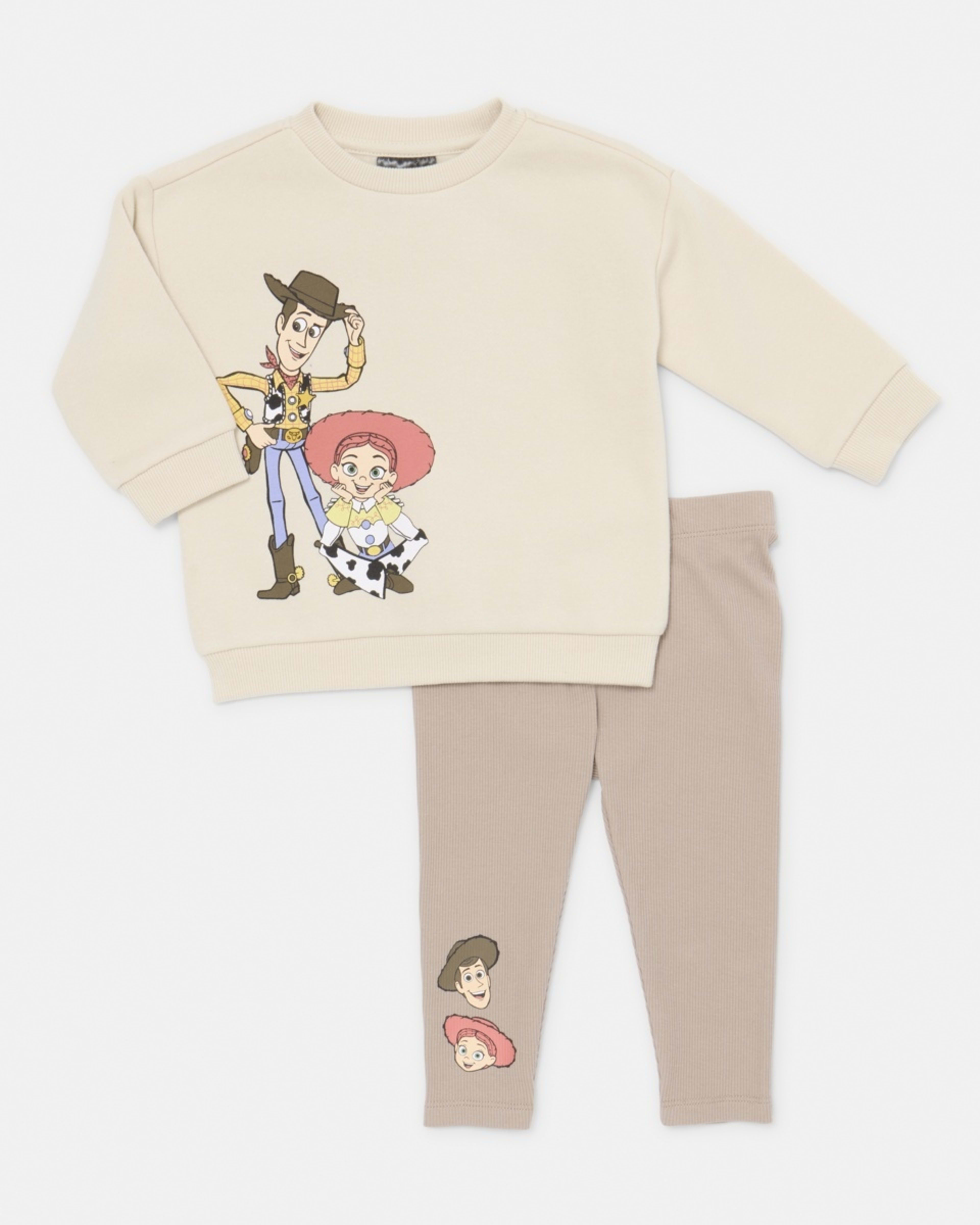 1 Toy Story License Sweatshirt and Leggings Set Toy Story Brown