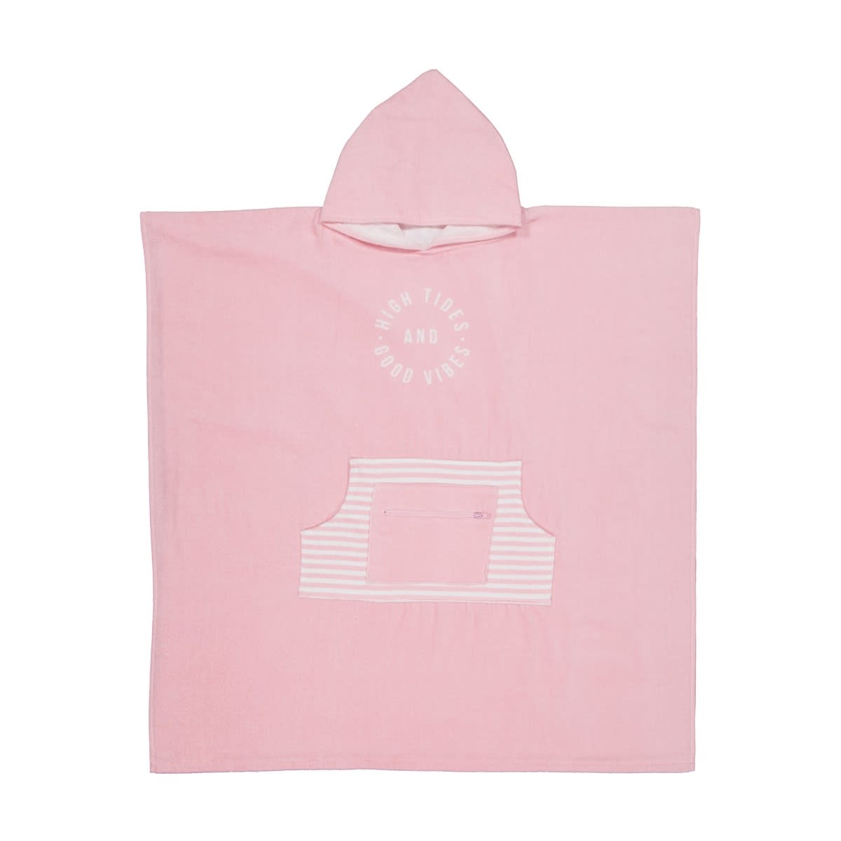 Cotton Velour Hooded Beach Towel - Pink - Kmart