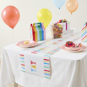 Bright Paper Table Runner
