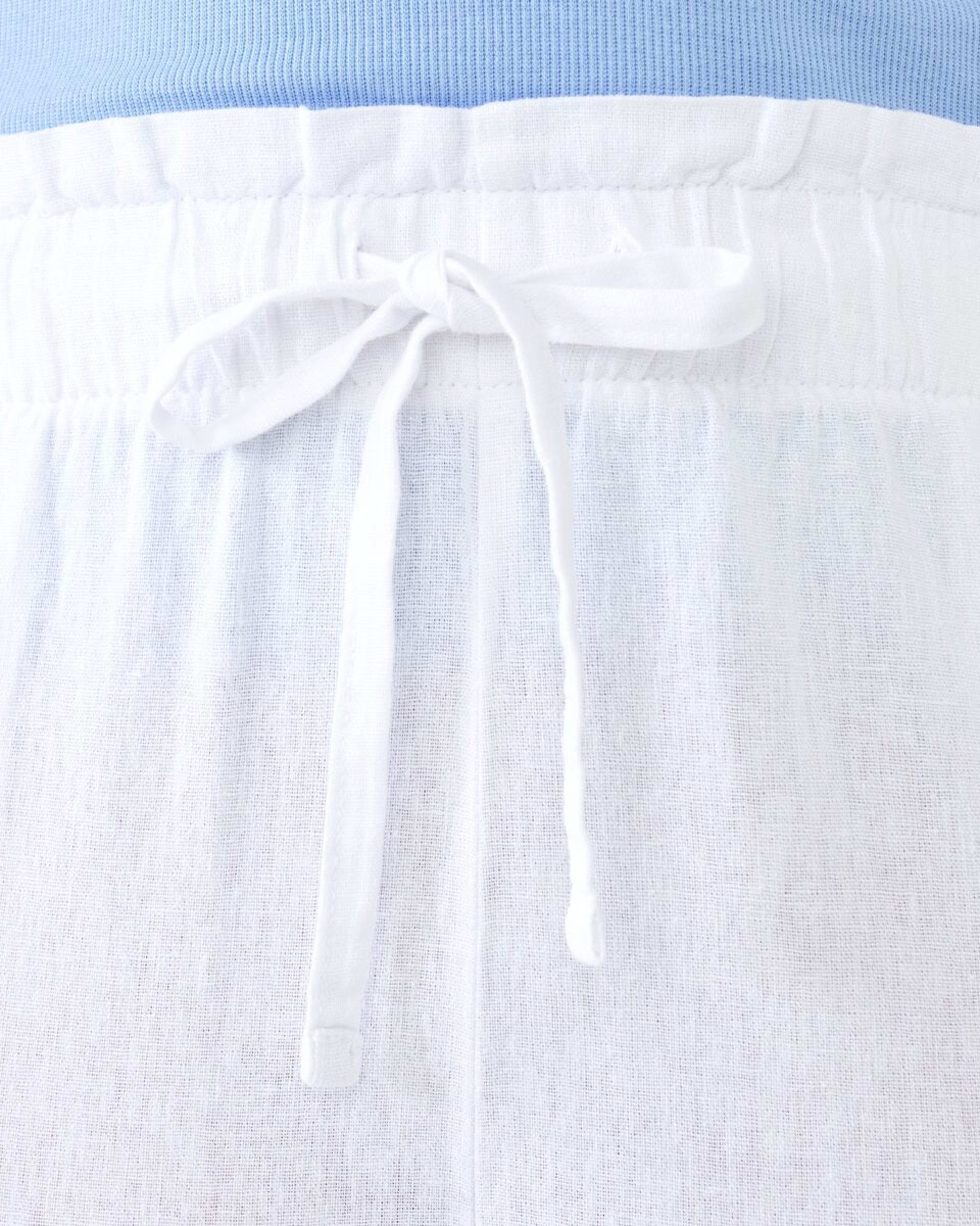 5 Drawstring Linen Blend Pants White, 5 of 9