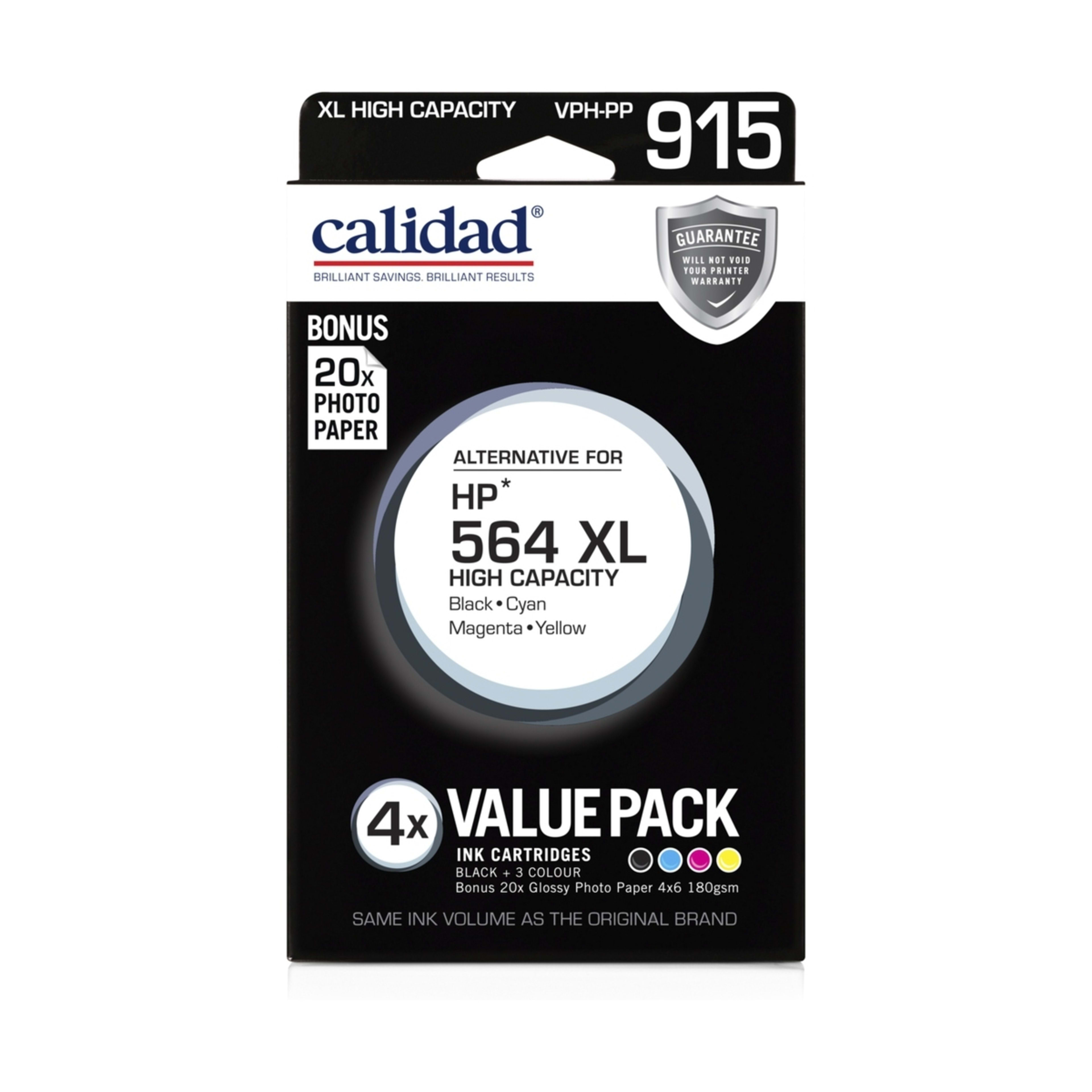 1 4 Pack Calidad HP 564 XL Ink Cartridges