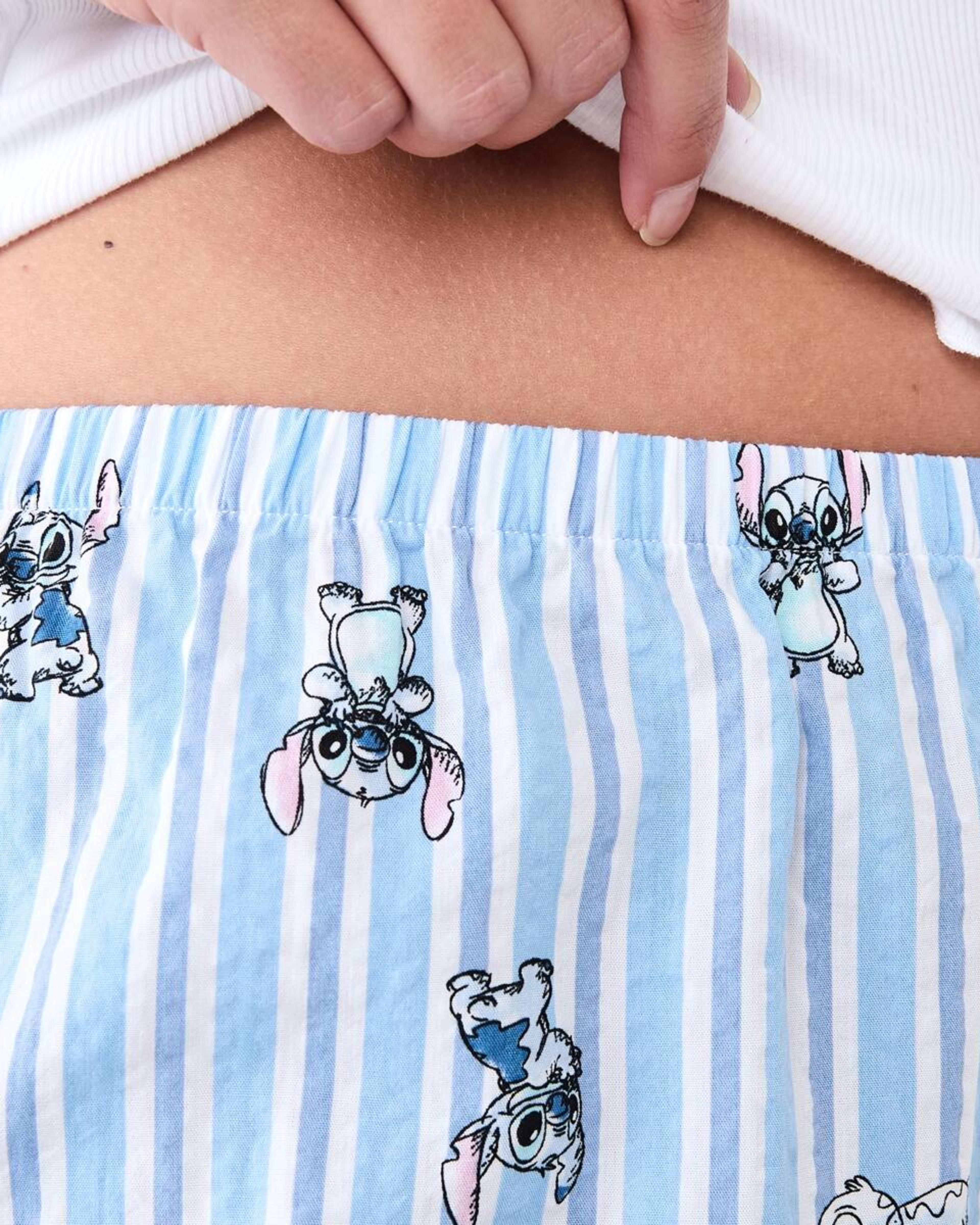 7 Disney Lilo & Stitch License Long Sleeve Top and Woven Pants Pyjama Set Stitch Stp, 7 of 7