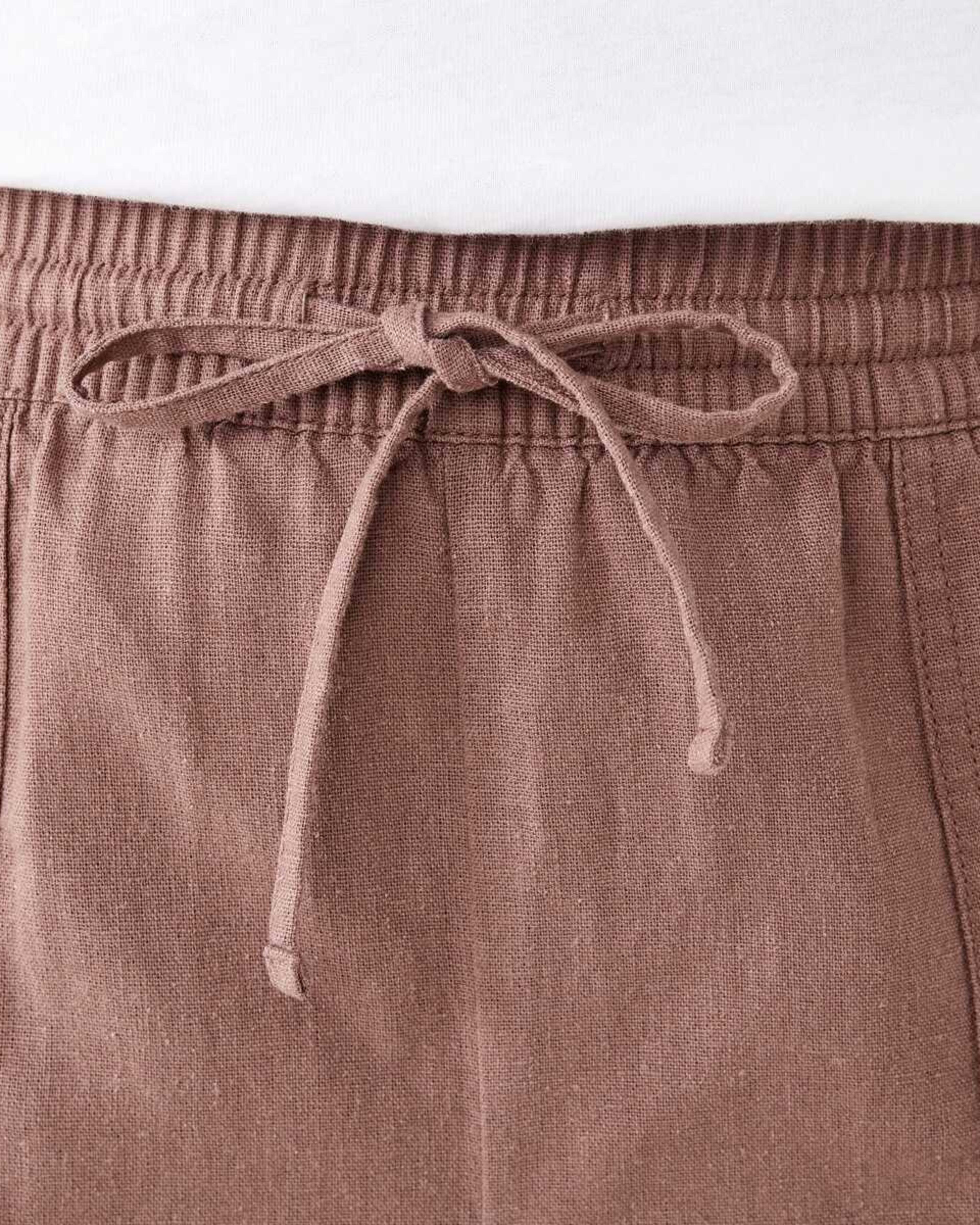 4 Linen Blend Patch Pocket Shorts FAWN TAUPE, 4 of 6