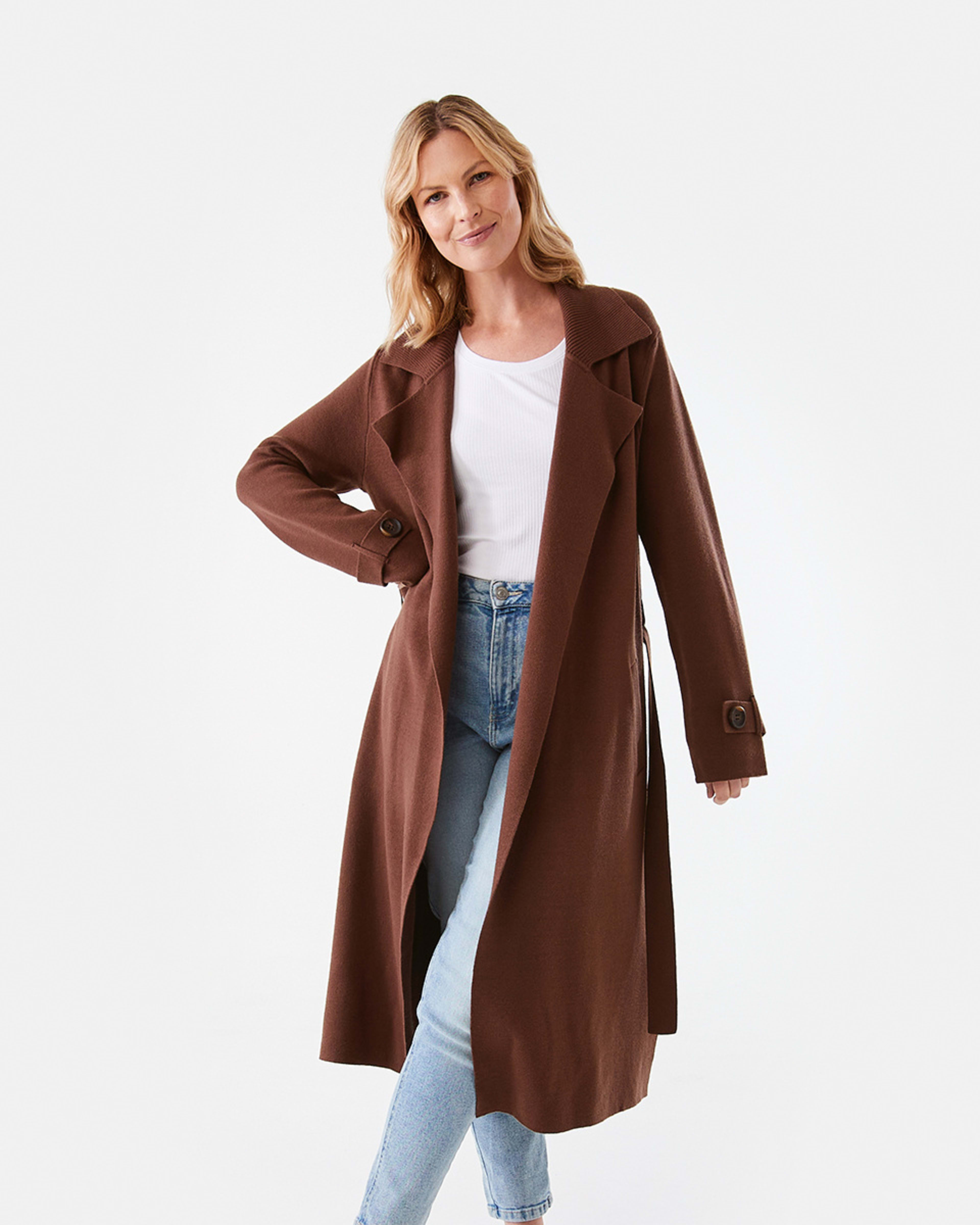 Trench Look Coatigan Kmart
