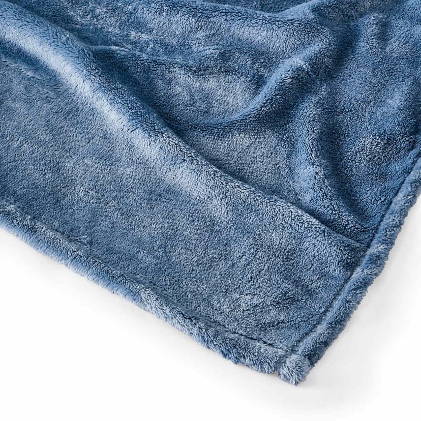Plush Blanket Single Bed, Blue Kmart