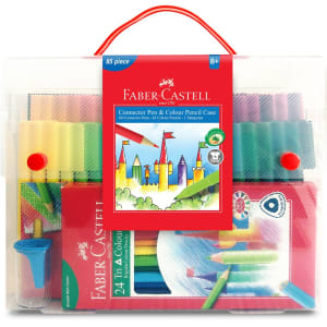 Pokemon Kids Coloring Art Set with Pencil Case Markers Crayons and Stickers 30 Piece Set