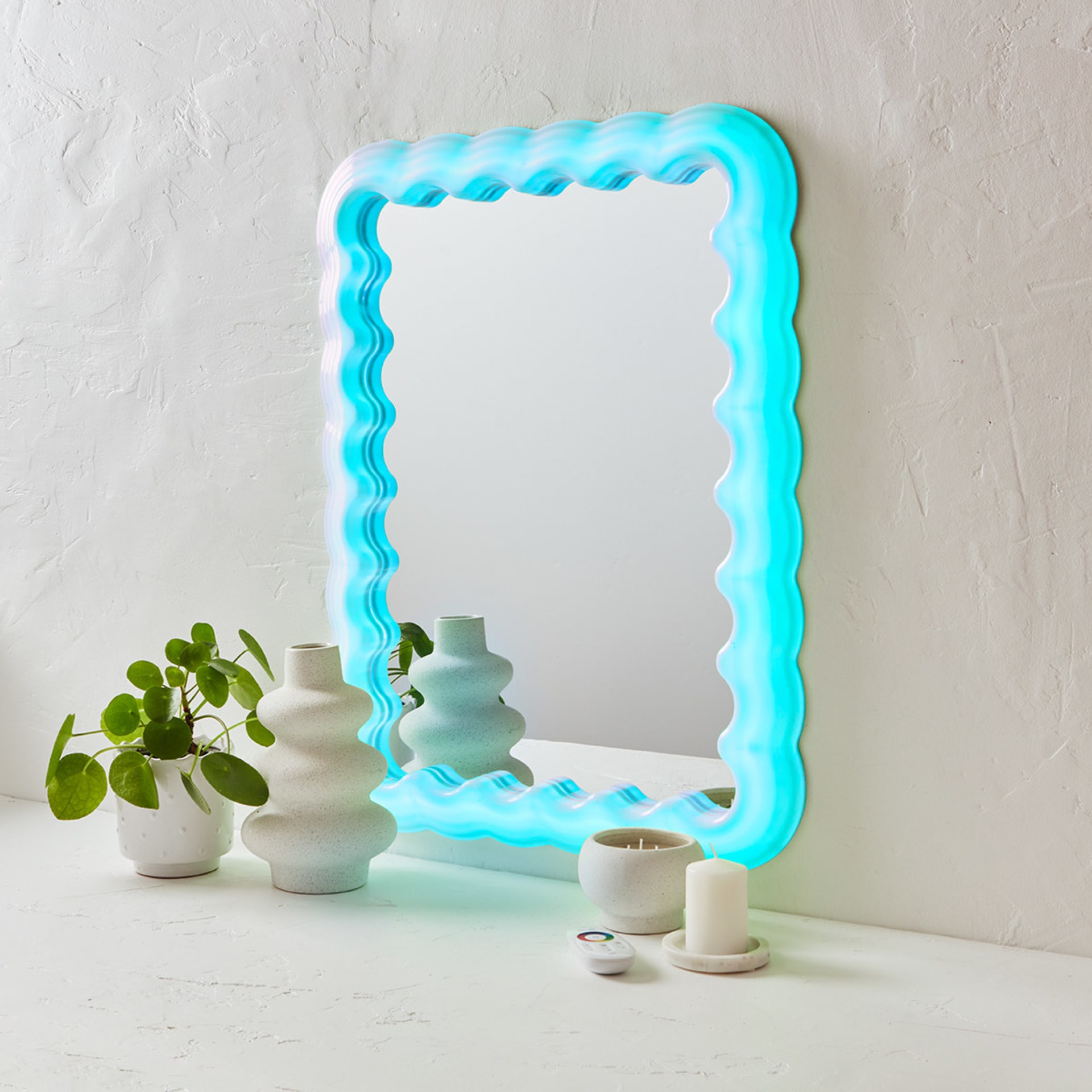 Light Up Wavy Mirror Kmart