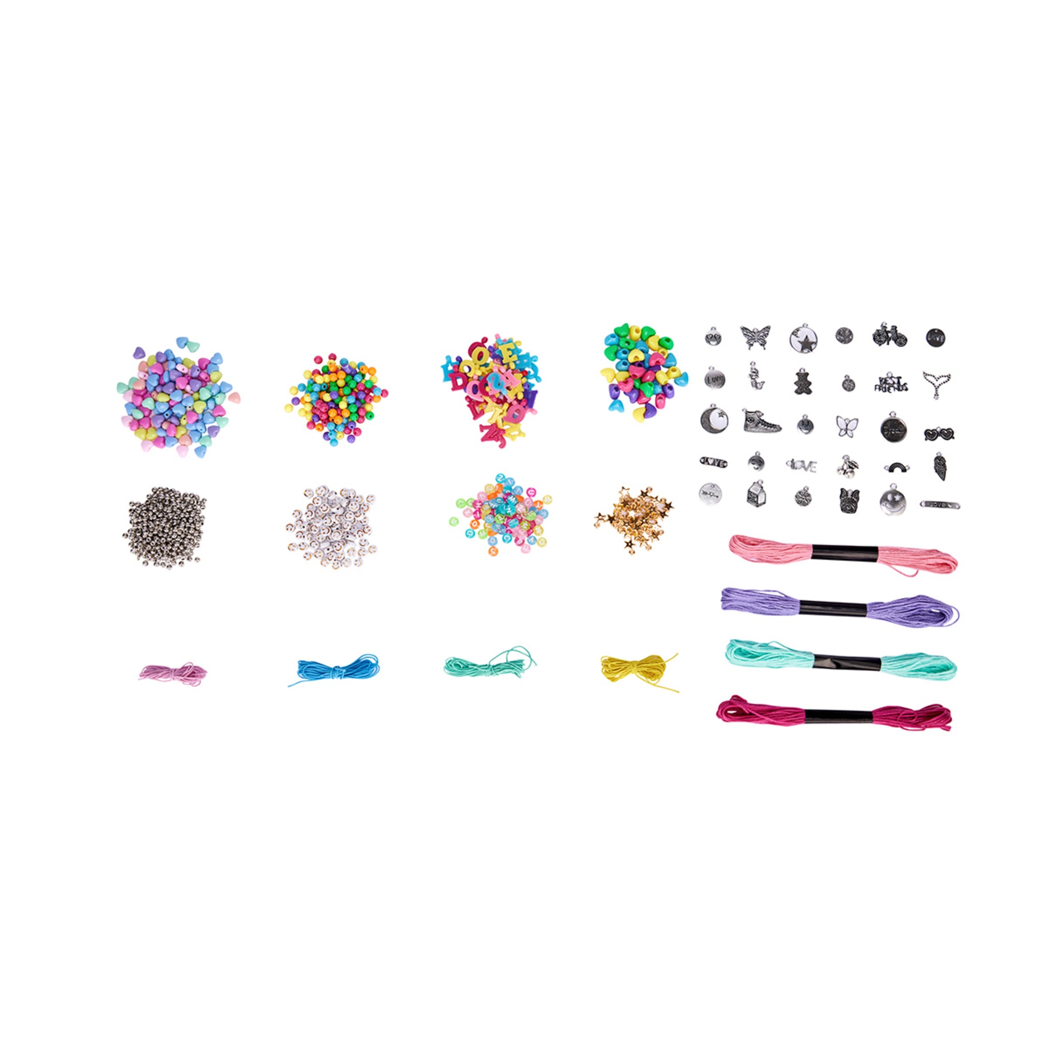 Make Your Own Charms and Beads Necklace and Bracelets Set Kmart