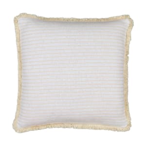 60cm Woven Fringe Cushion - W