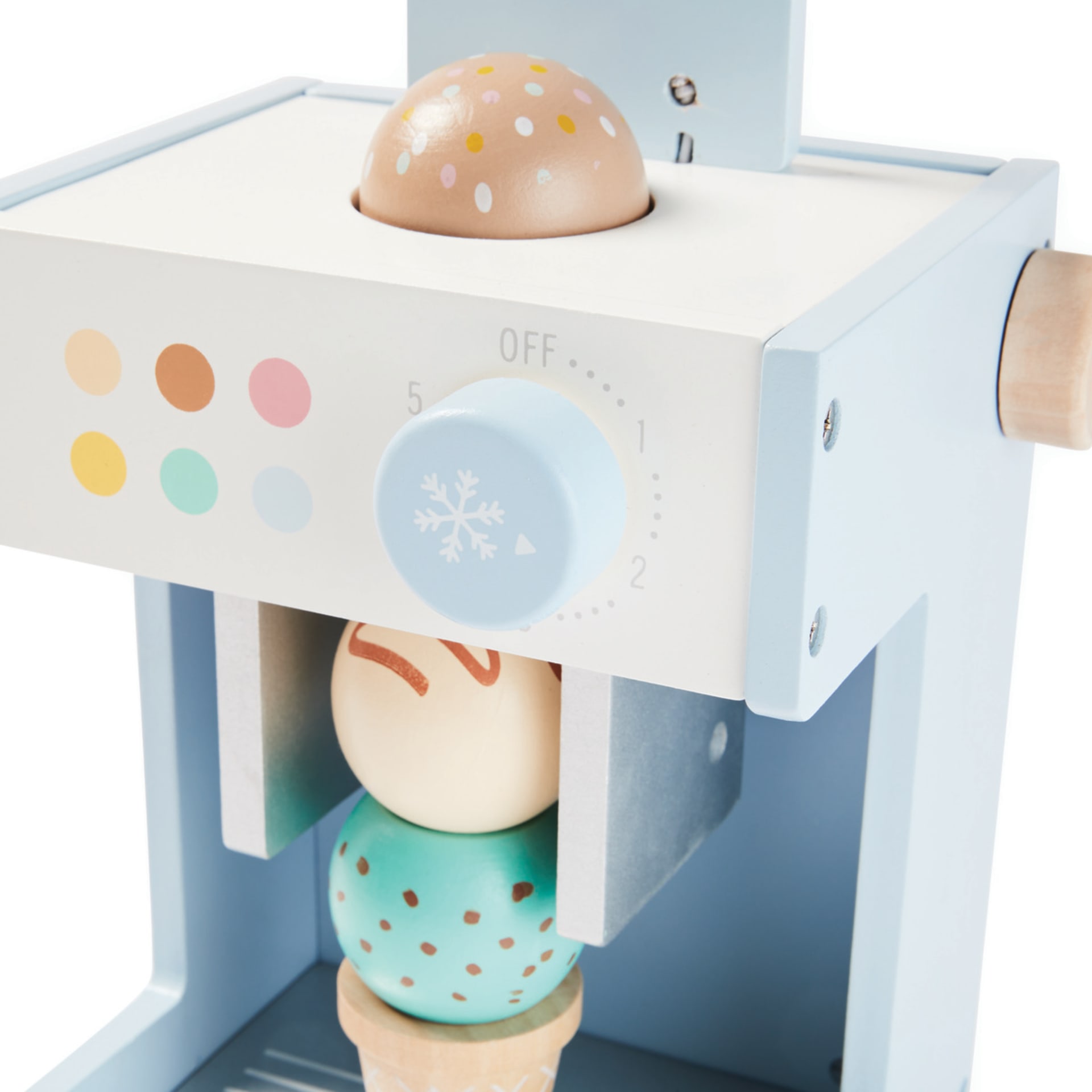 11 Piece Wooden Ice Cream Machine - Kmart