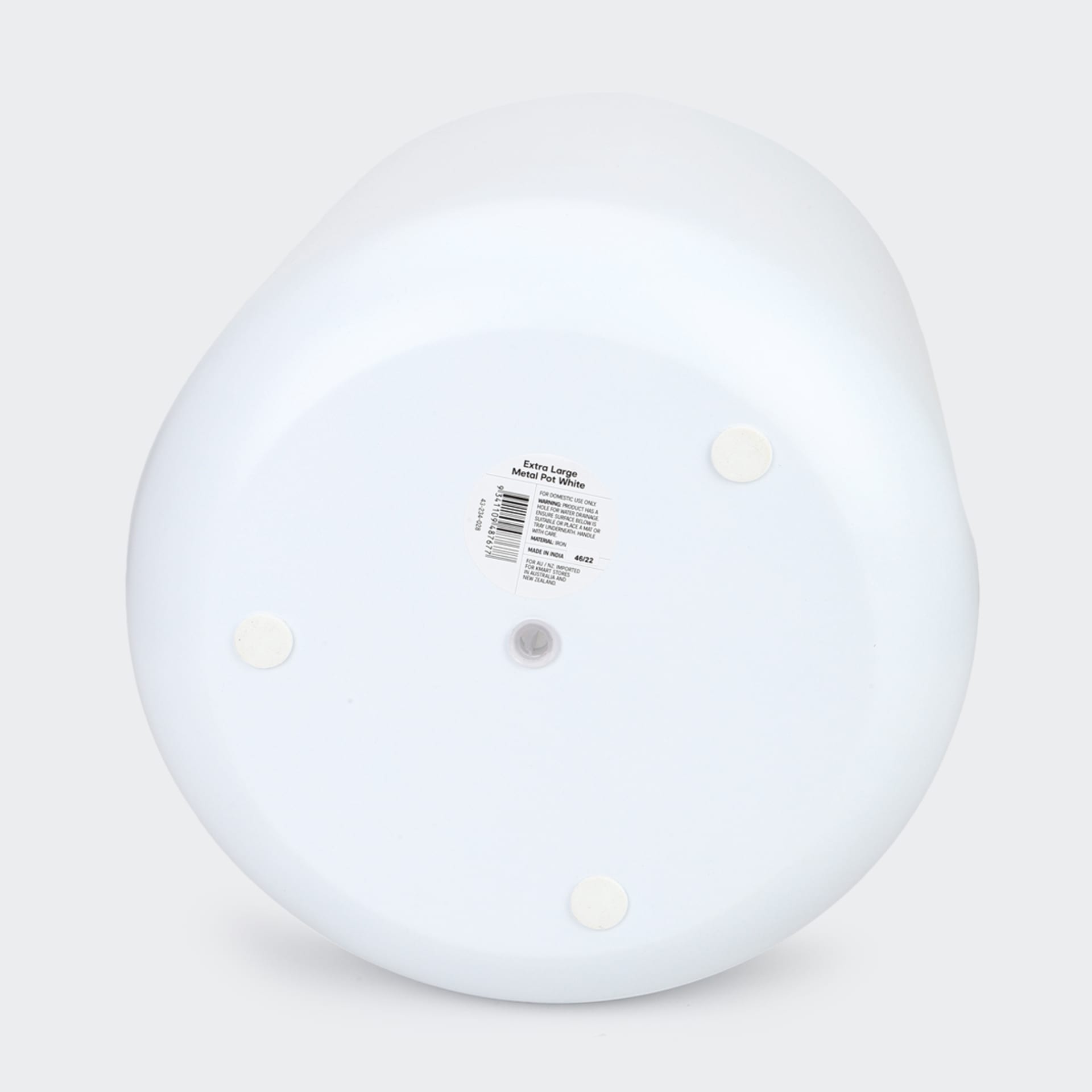 Extra Large Metal Pot White Kmart